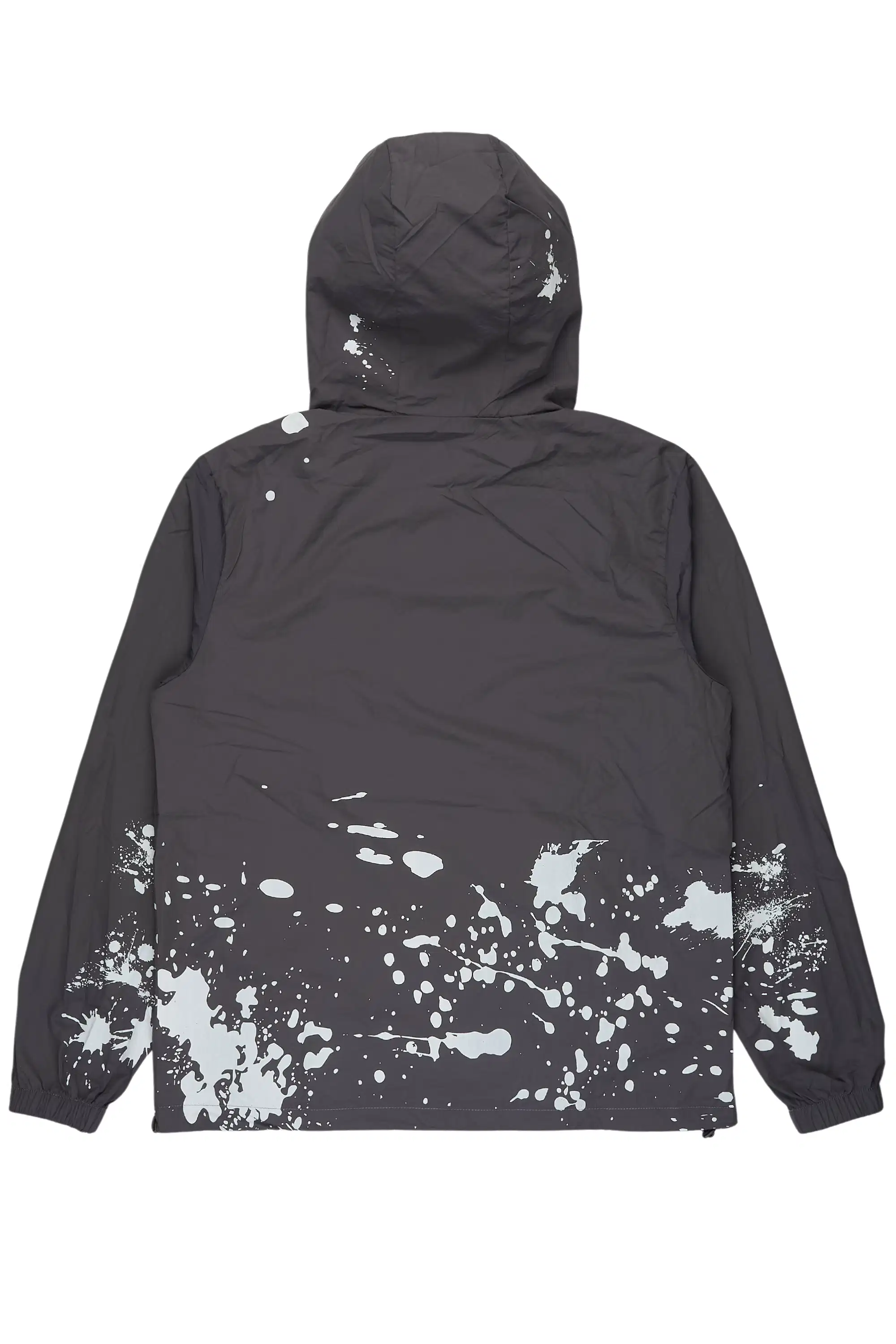 Raffer Grey Graphic Windbreaker - Image 7