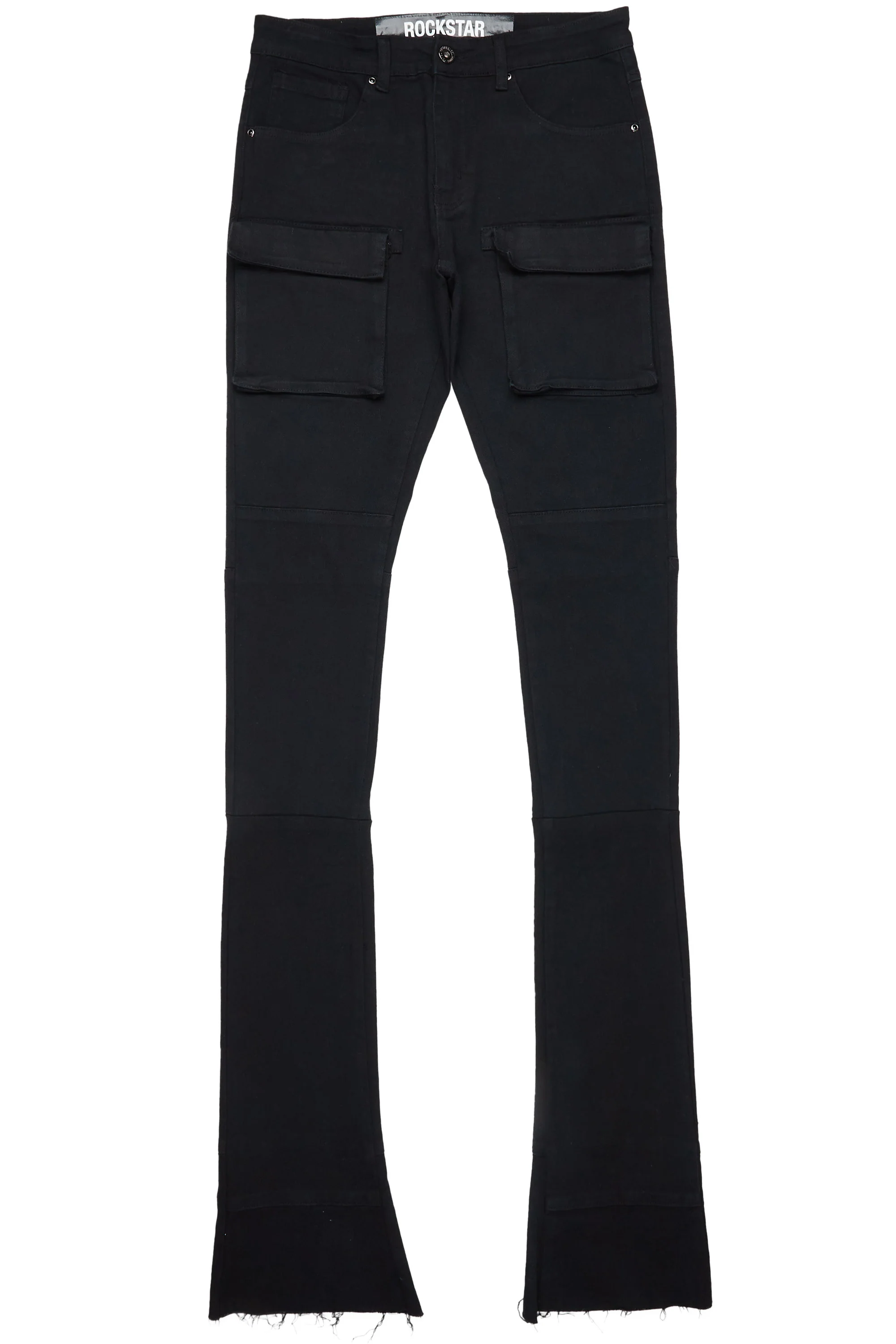 Nello Black Super Stacked Flare Jean - Image 2