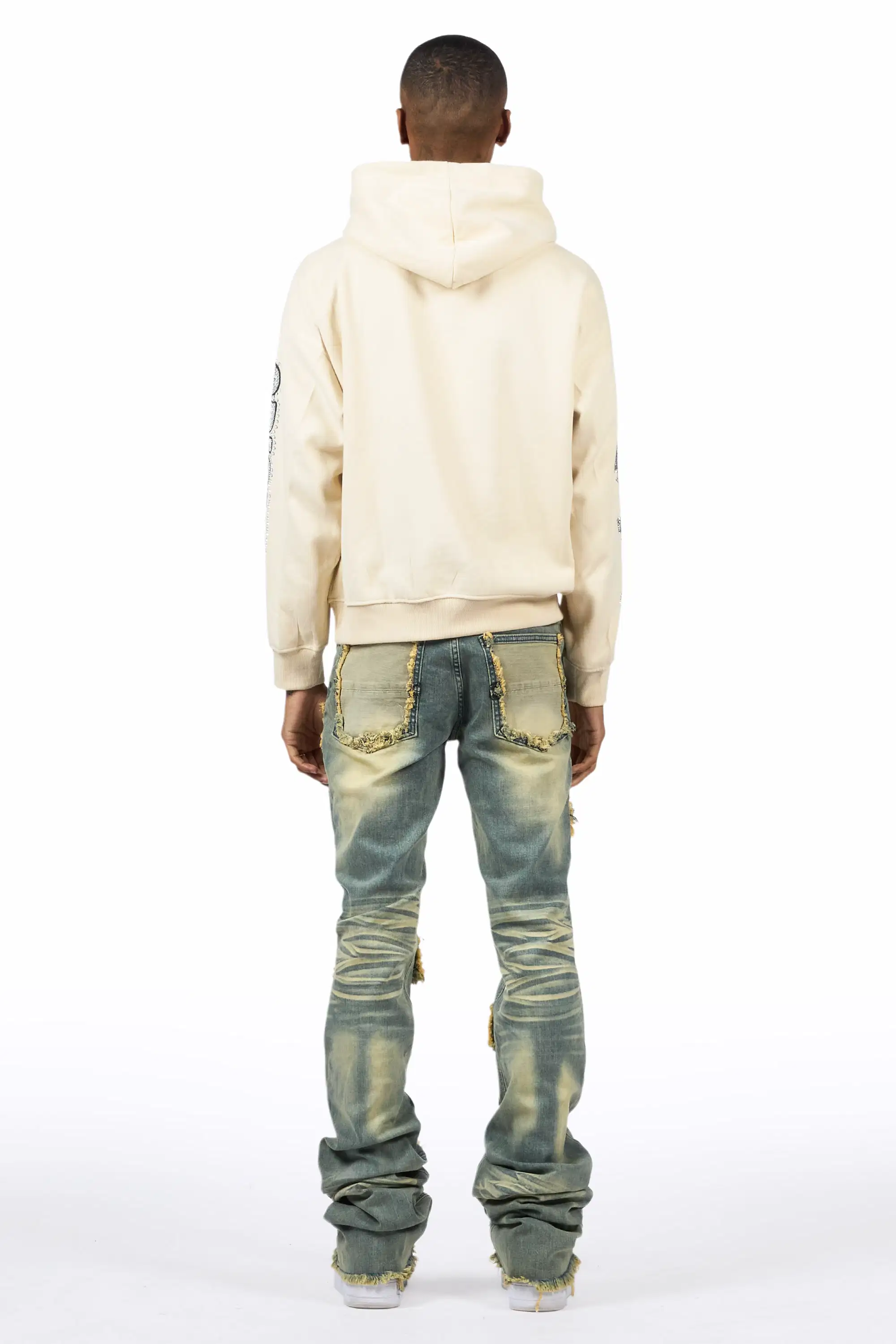 Petrus Tint Wash Super Stacked Flare Jean - Image 5
