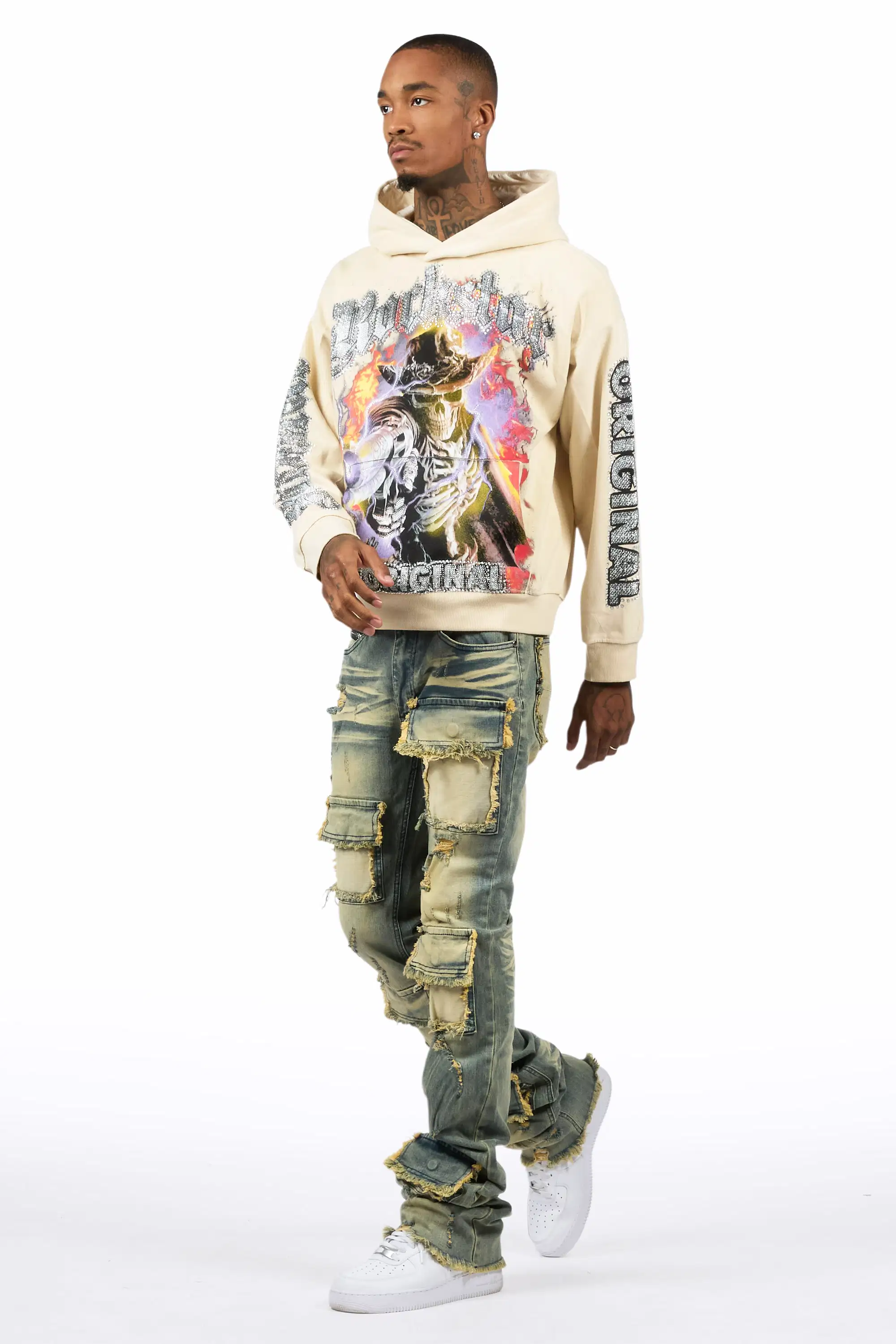 Petrus Tint Wash Super Stacked Flare Jean - Image 6