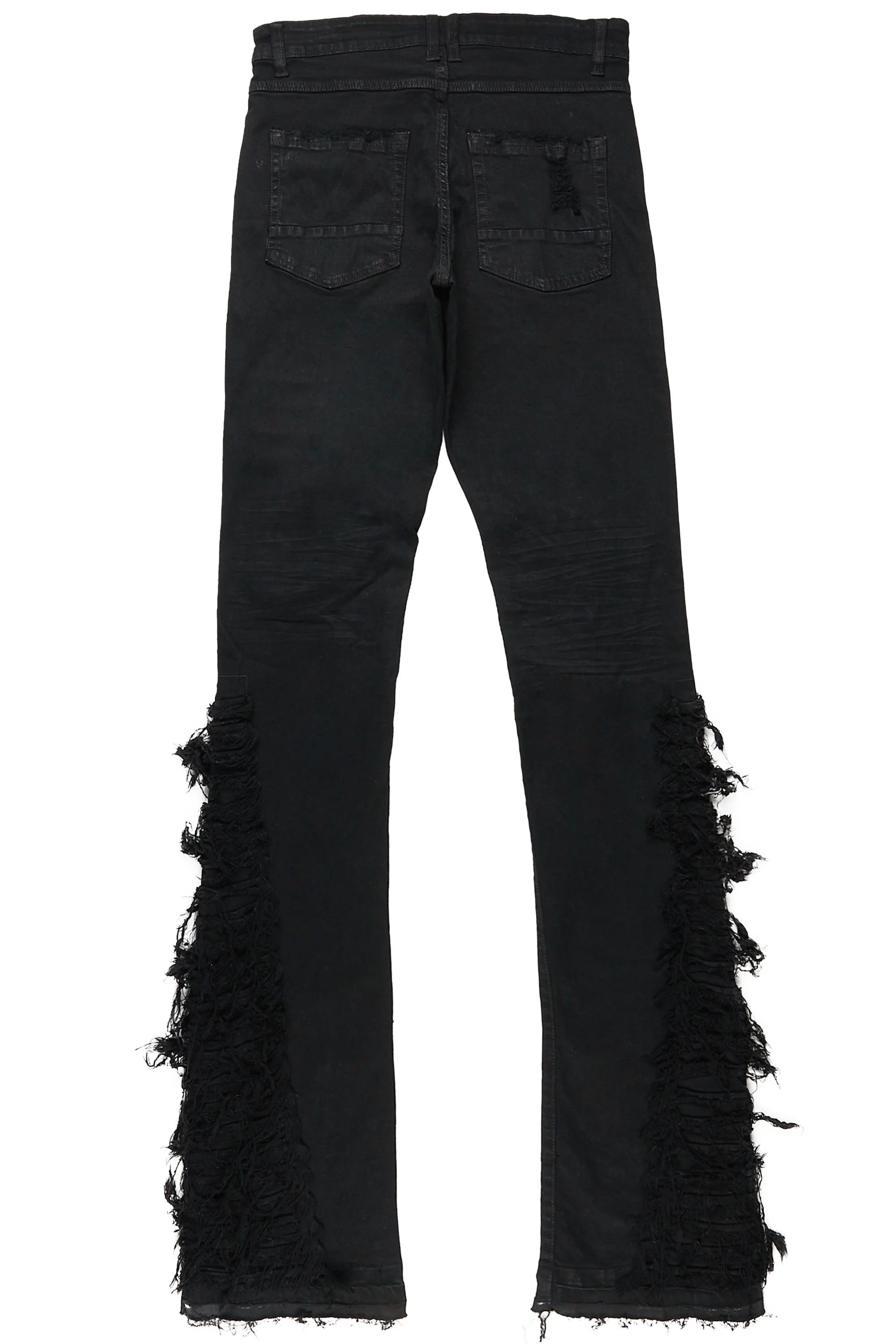 Argo Jet Black Super Stacked Flare Jean - Image 8