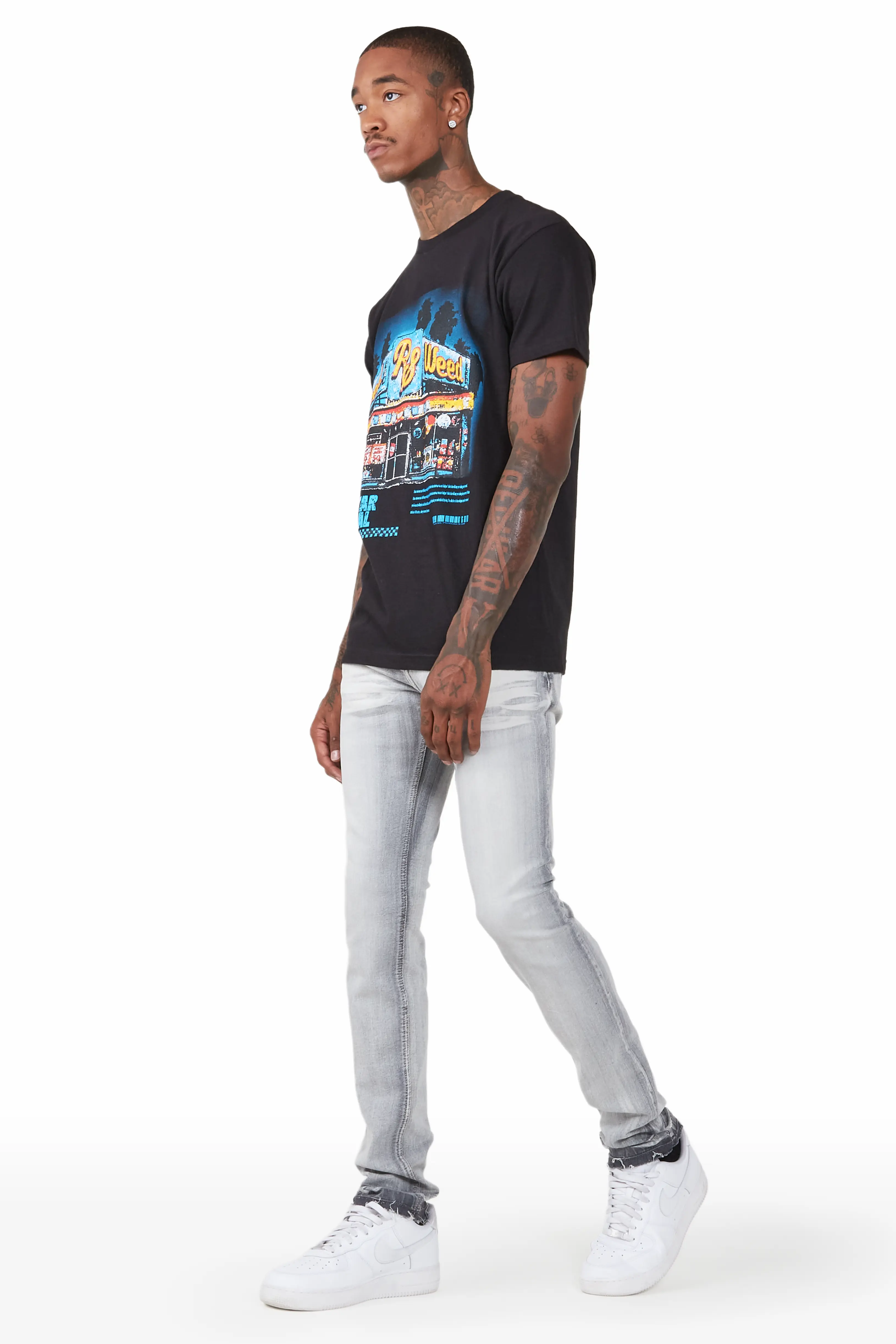 Jaecee Grey Denim Jean - Image 5