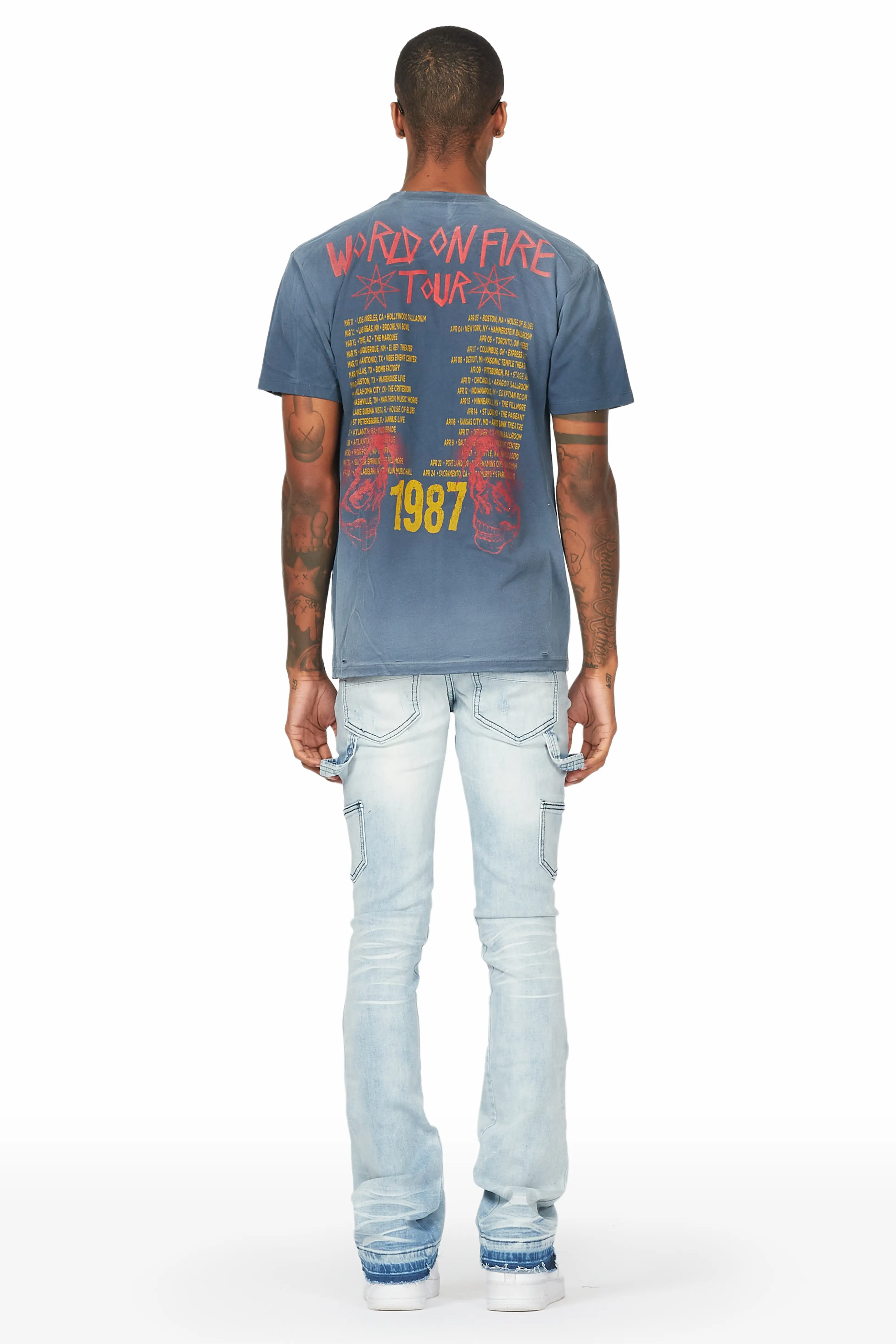 Zaylor Light Blue Super Stacked Jean - Image 4