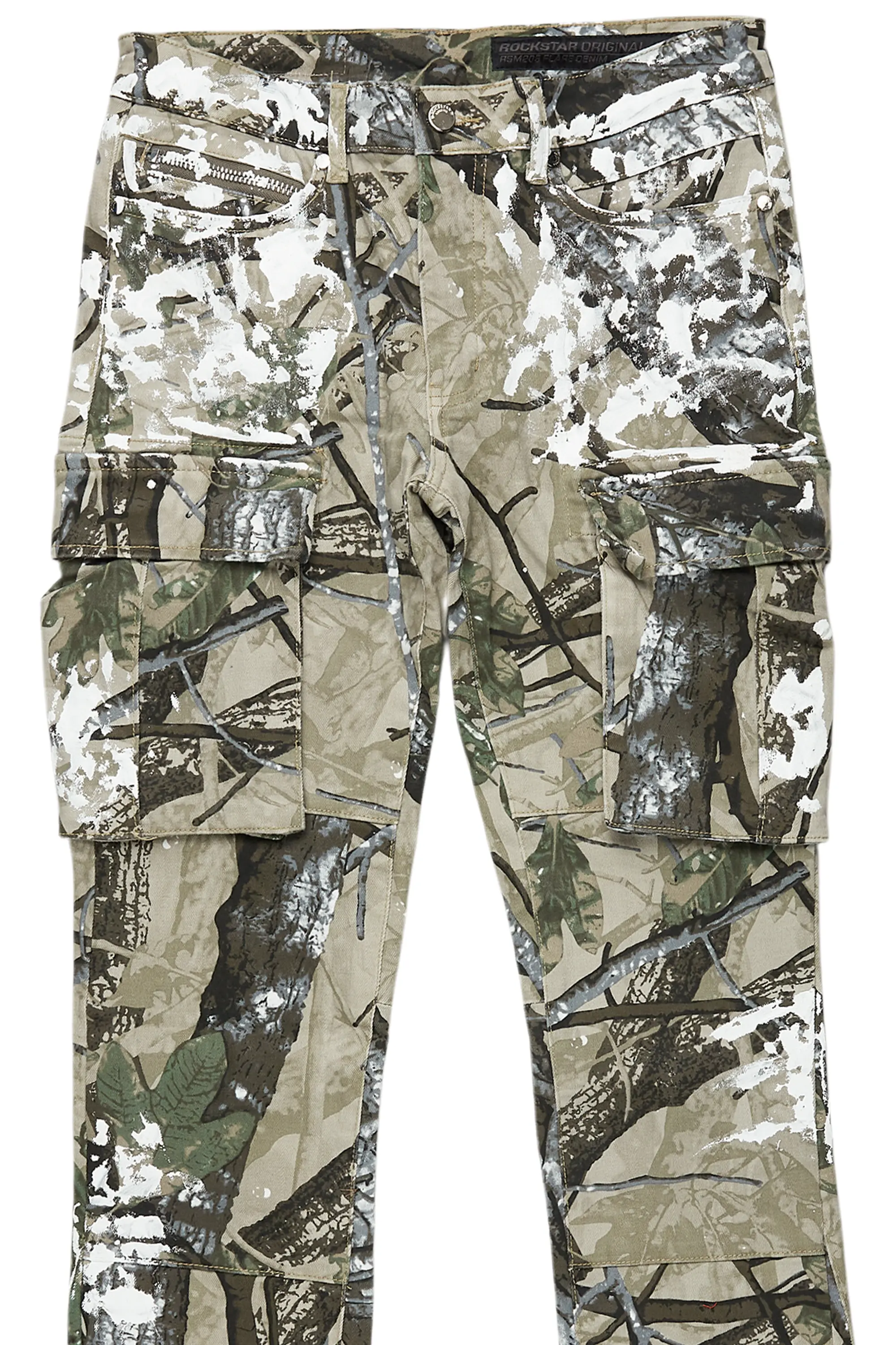 Darth Tree Camo Painter Stacked Flare Jean - Image 2