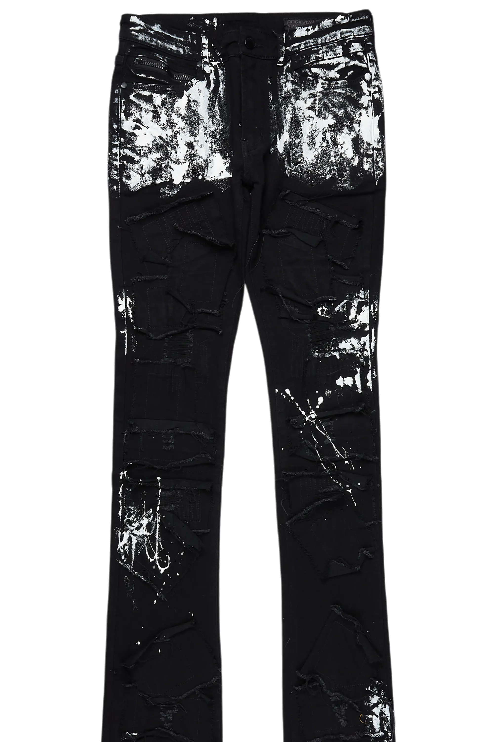 Dave Black Painter Super Stacked Flare Jean - Image 8