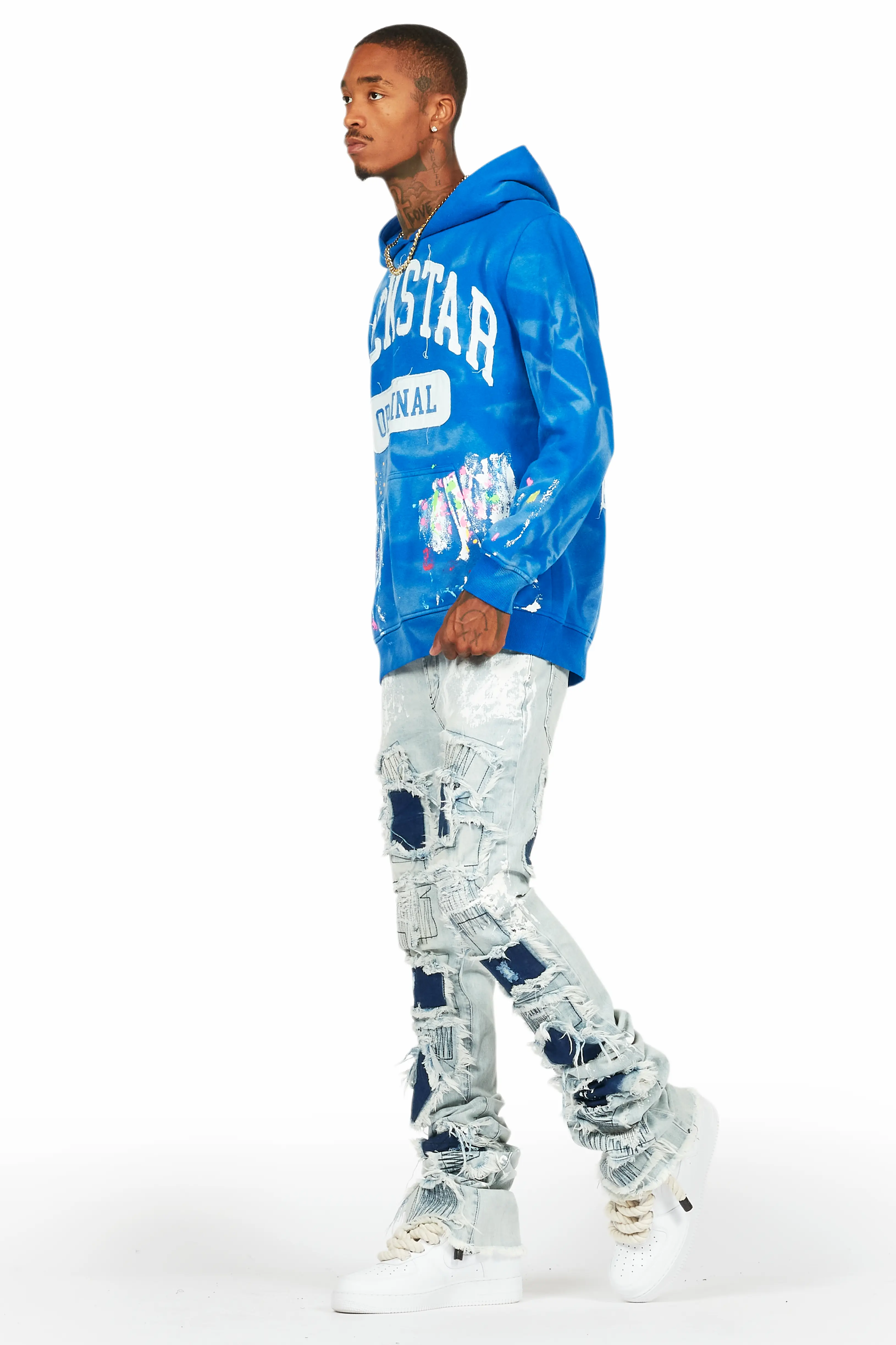 Dave Blue Painter Super Stacked Flare Jean - Image 6