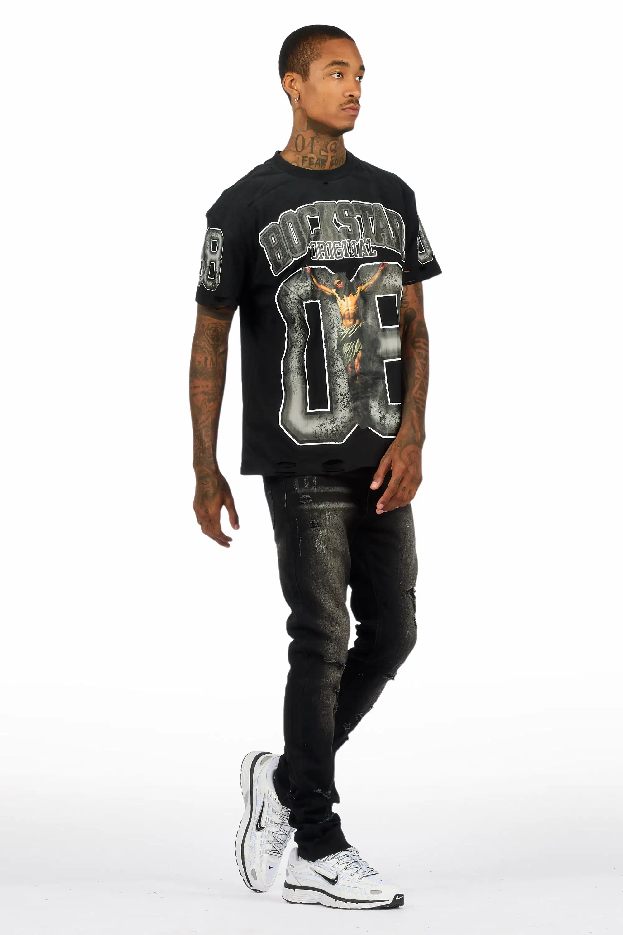 Stellan Black Super Skinny Fit Jean - Image 4