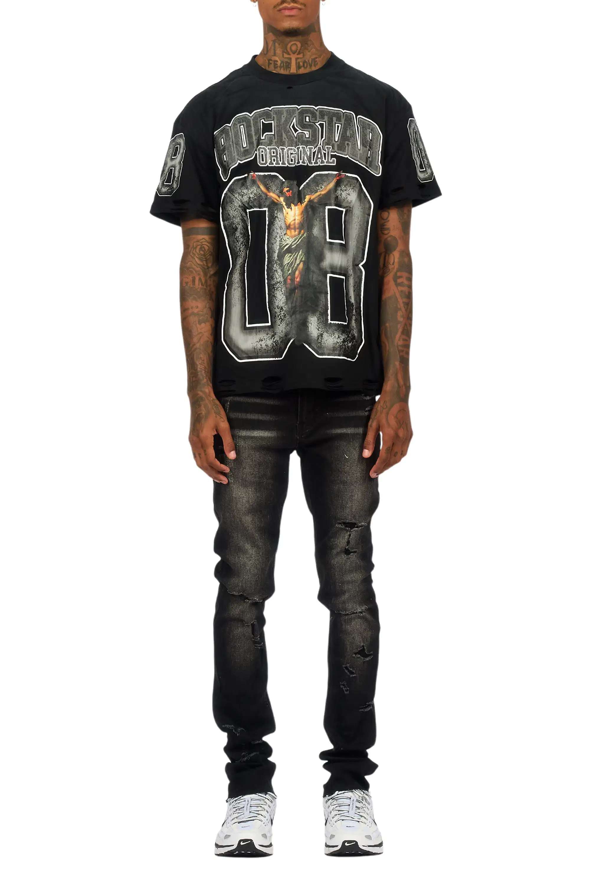 Stellan Black Super Skinny Fit Jean - Image 9