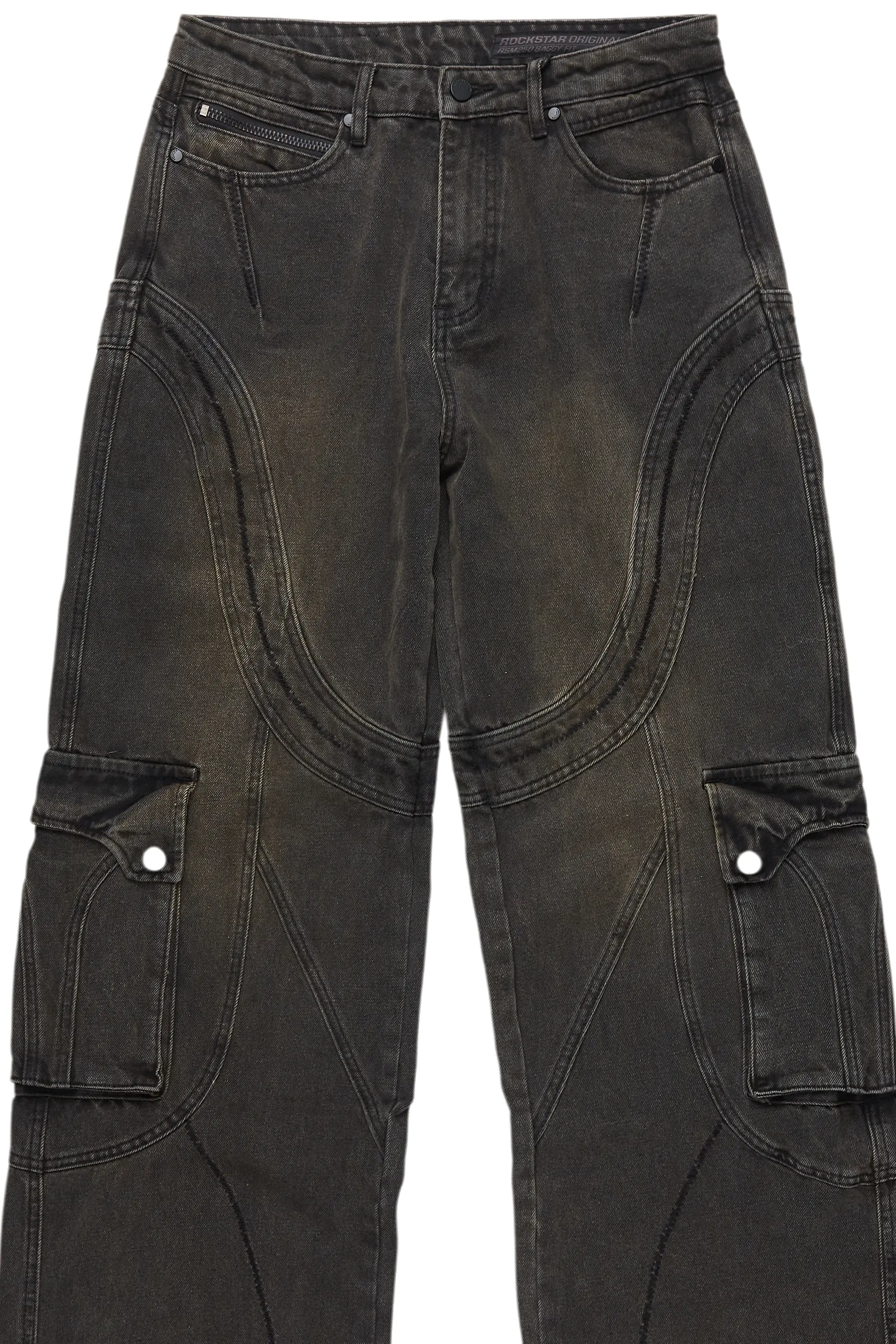 Denmot Dark Grey Baggy Fit Jean - Image 8