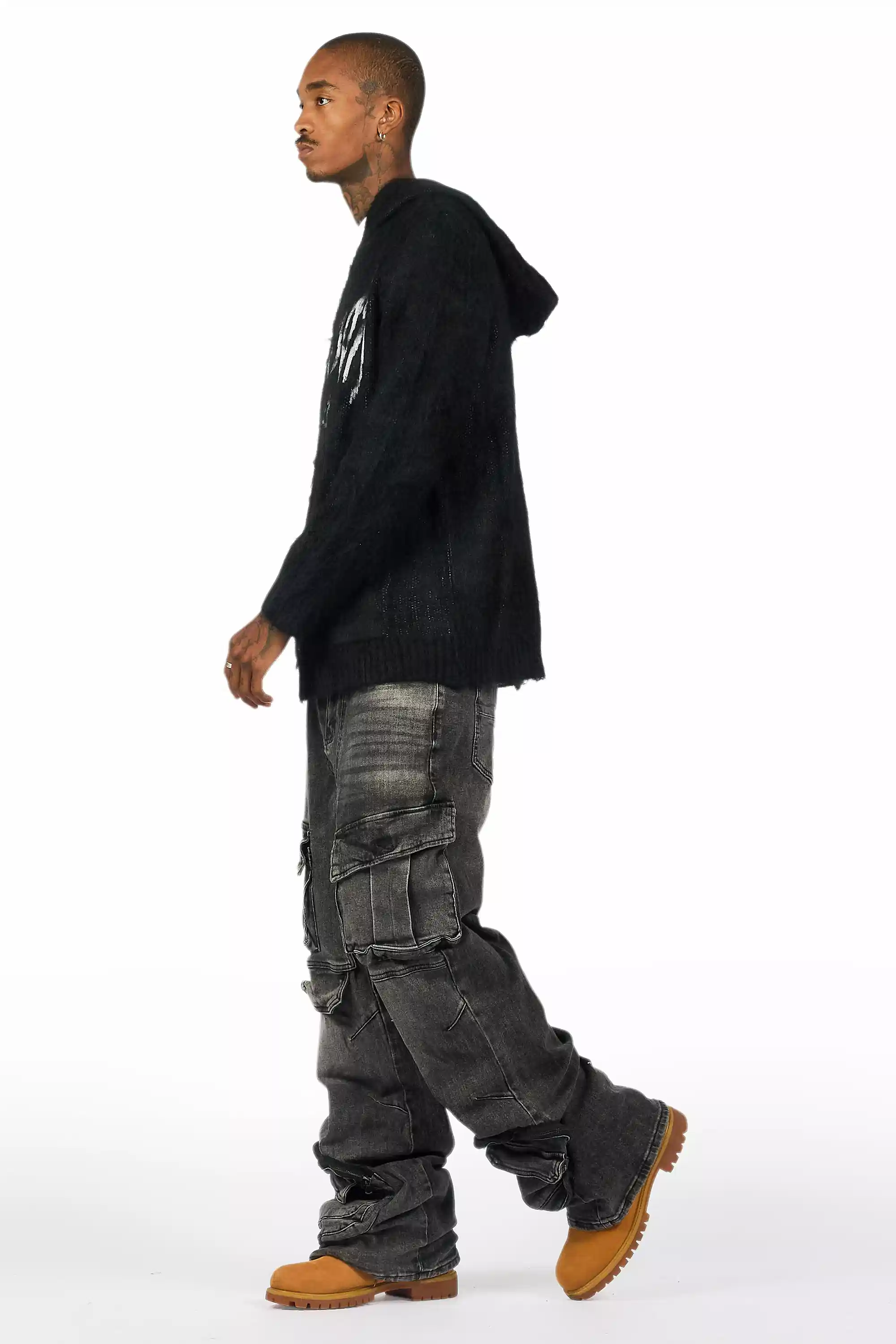Velo Black Baggy Fit Jean - Image 6