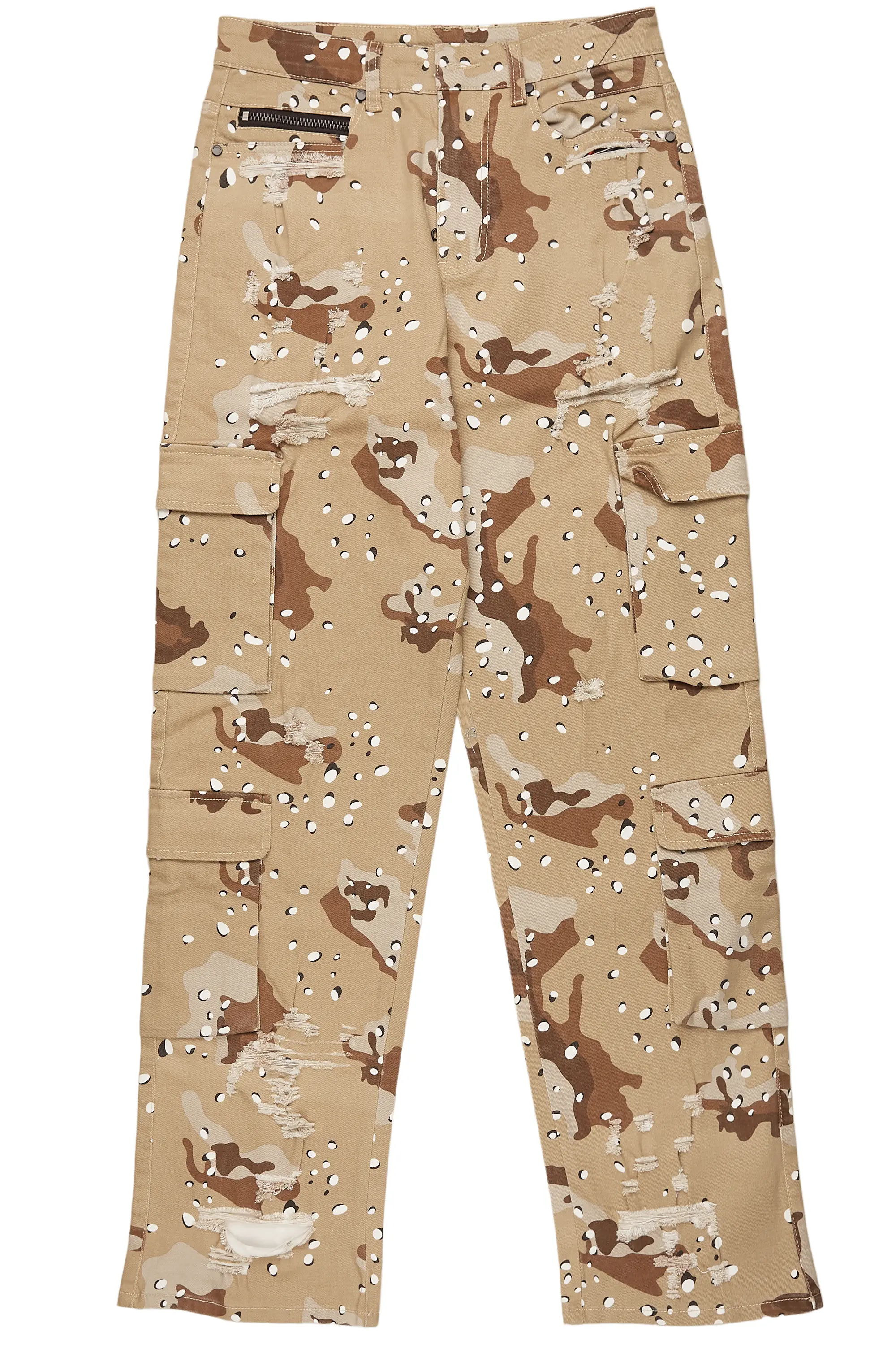 Morten Desert Camo Baggy Fit Cargo Jean - Image 2