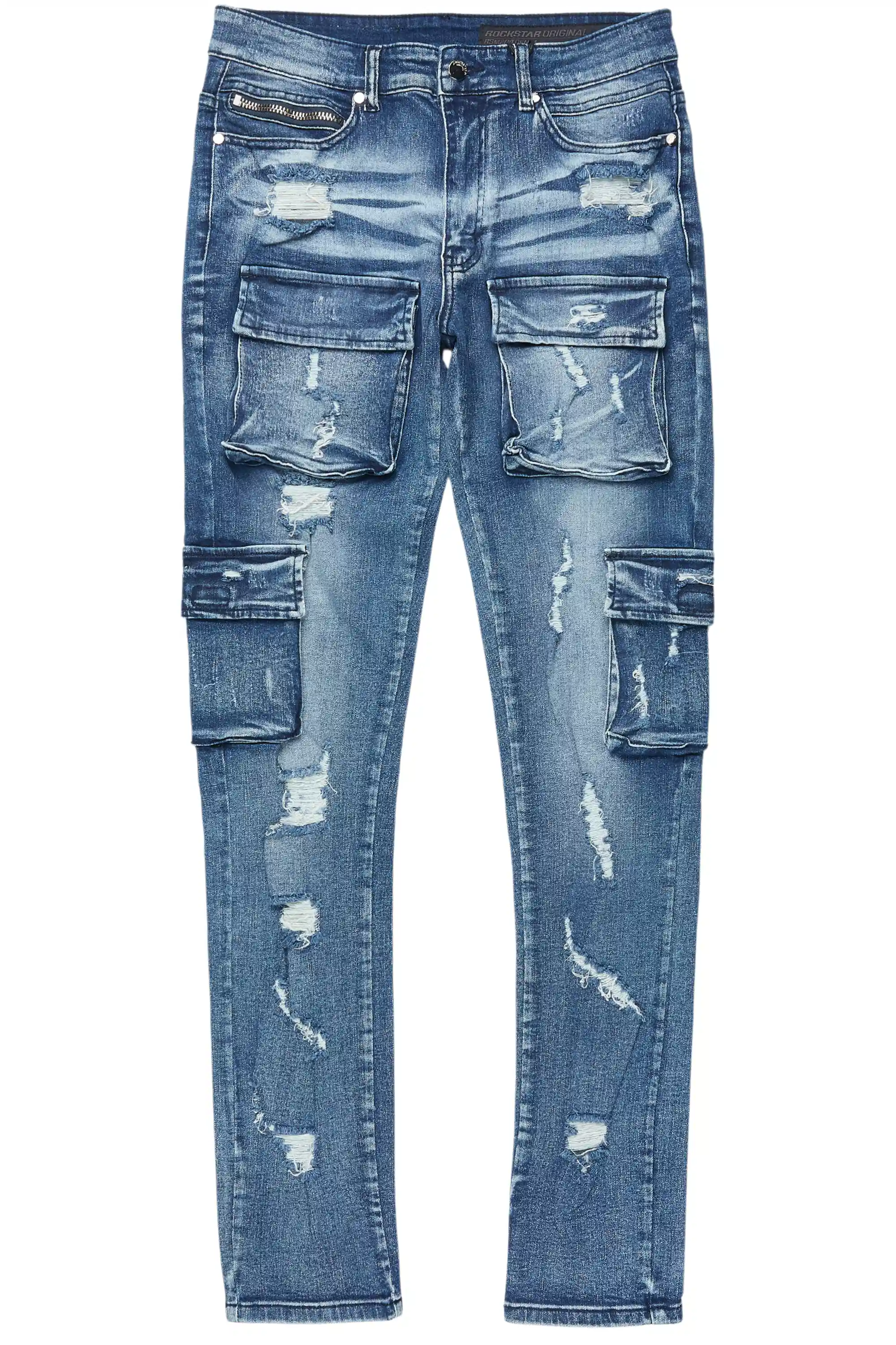 Kap Dark Blue Cargo Jean - Image 2