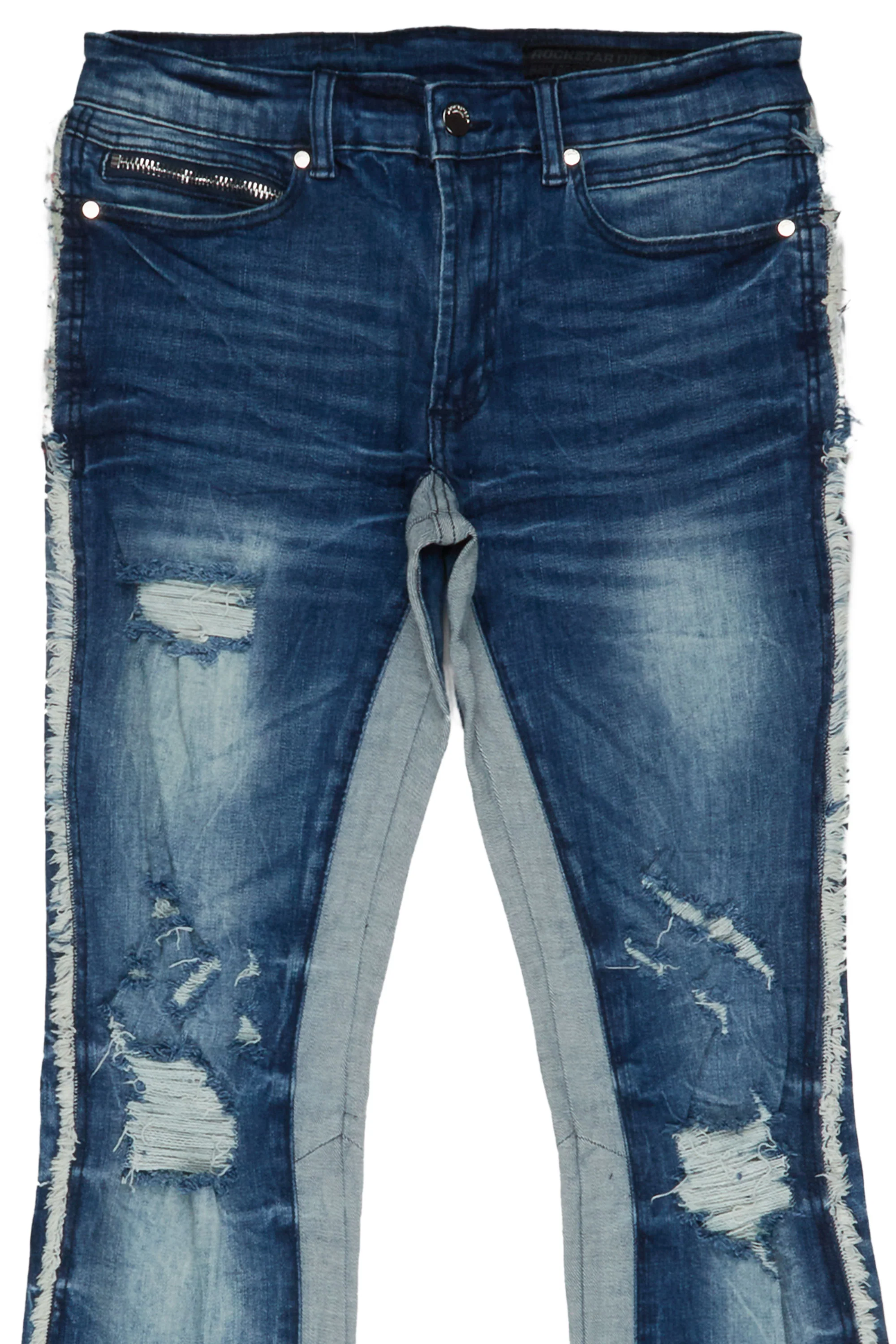 Arc Black/Blue Graphic Flare Jean - Image 4