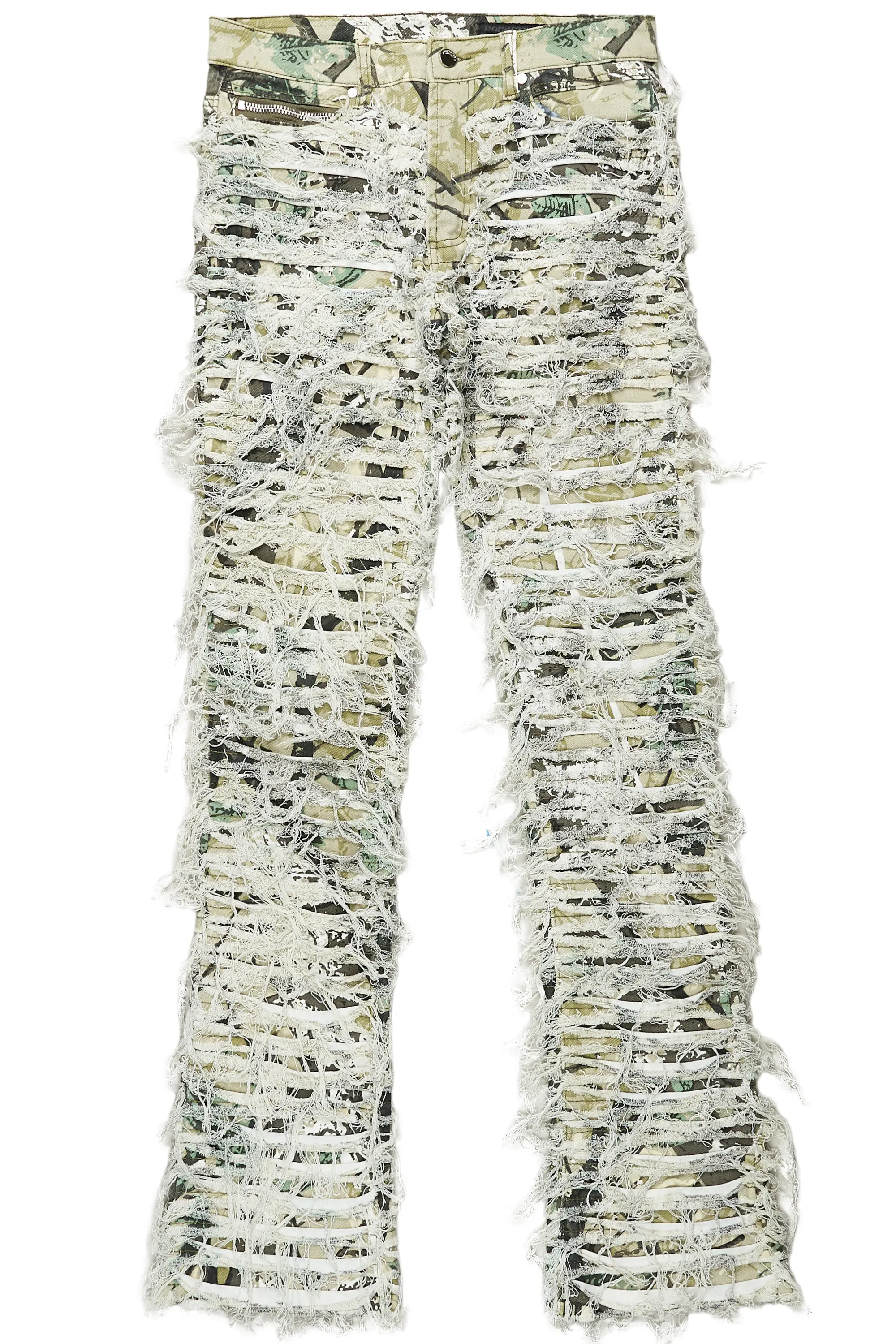 Baelor Tree Camo Stacked Flare Jean - Image 2