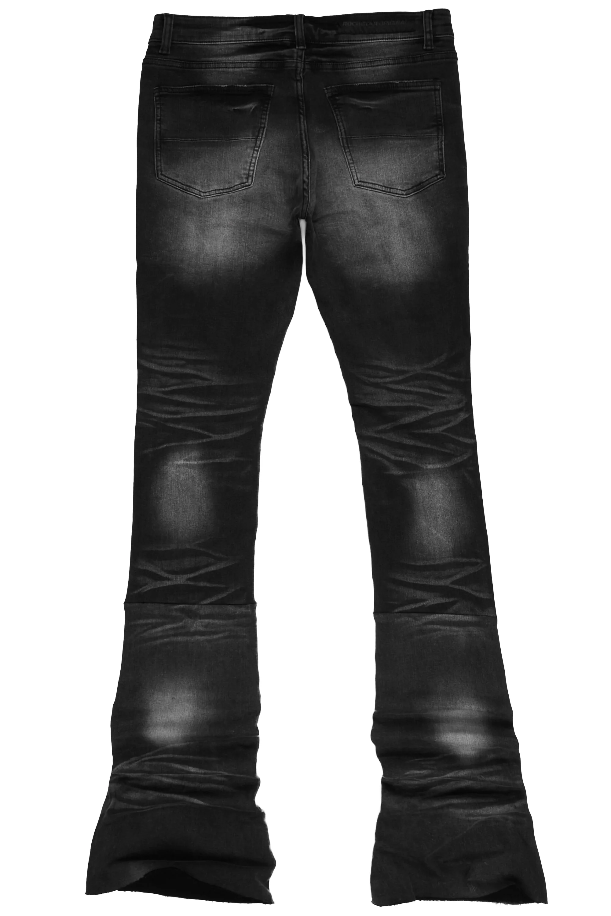 Josiah Grey Super Stacked Flare Jean - Image 5