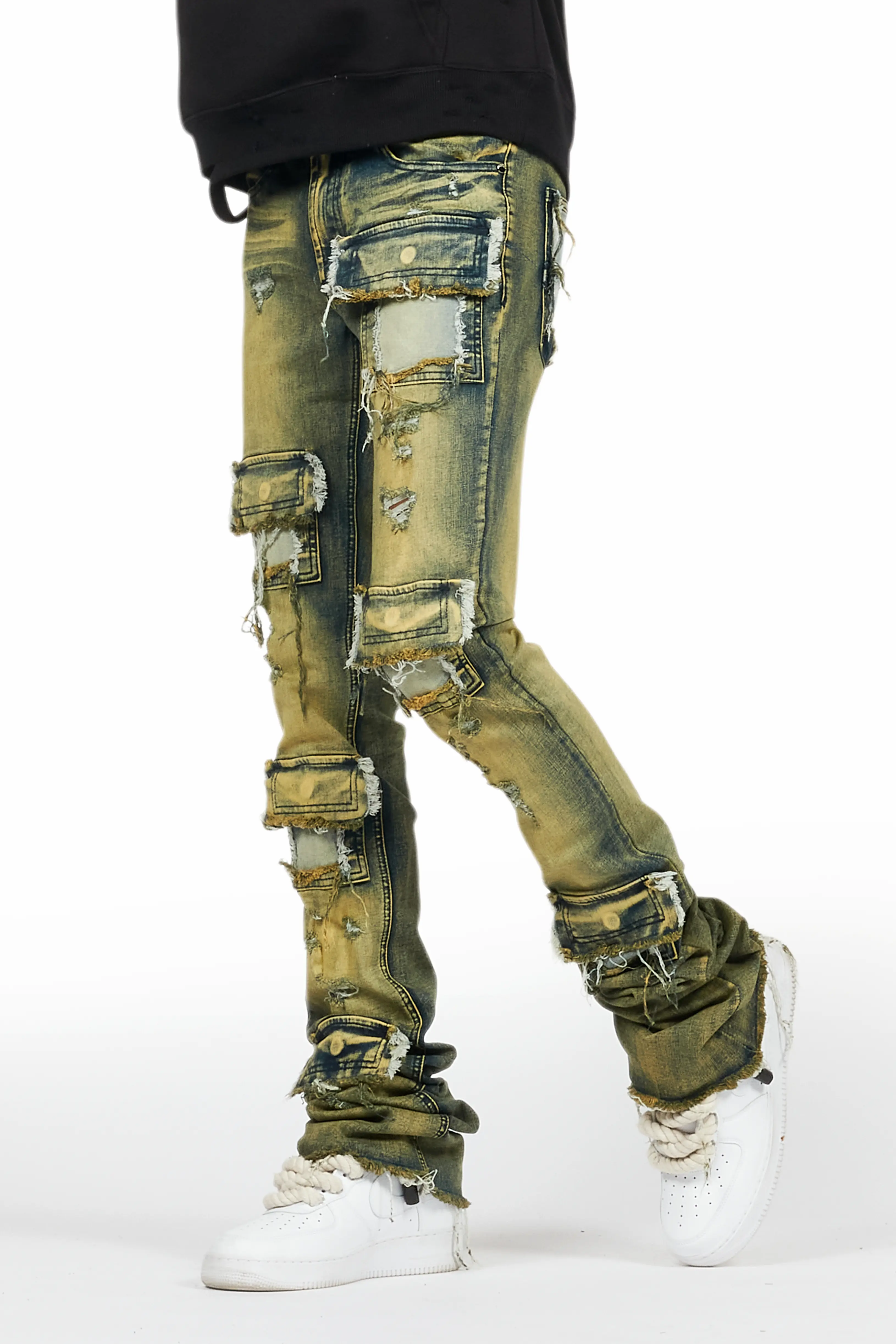 Petrus Tint Super Stacked Flare Jean