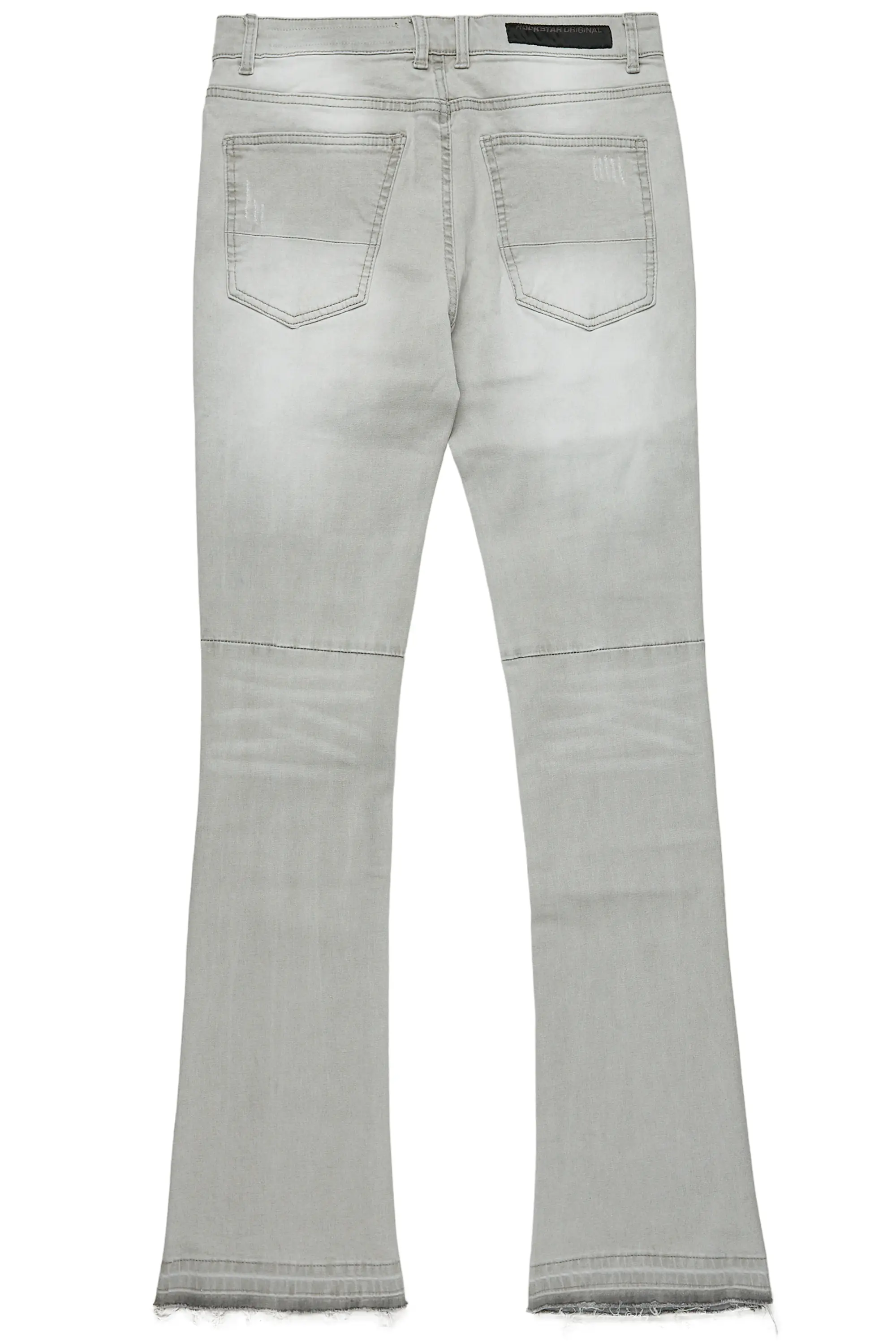 Karter Grey Stacked Flare Jean - Image 9