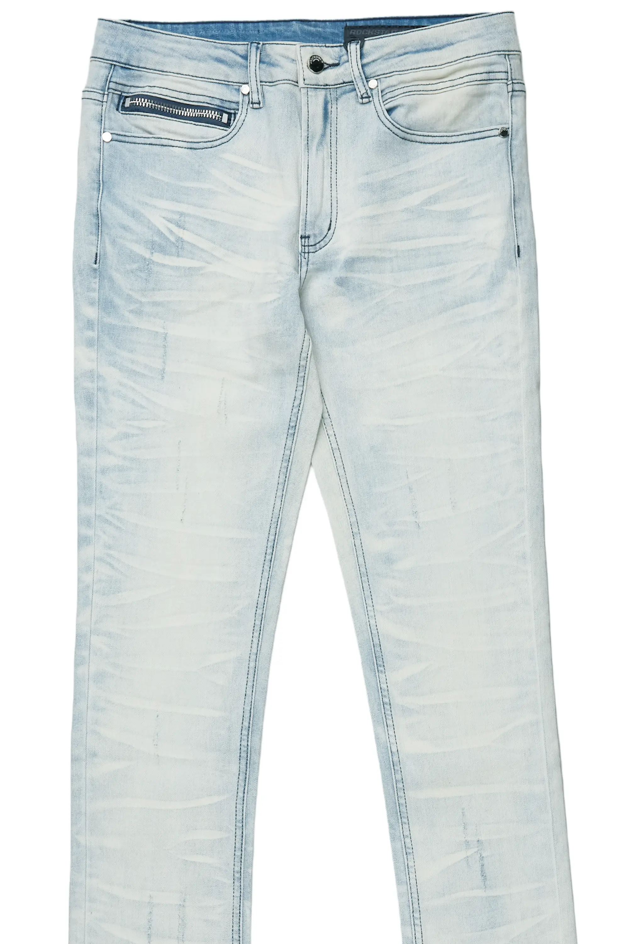 Lakyn Light Wash Stacked Flare Jean - Image 7