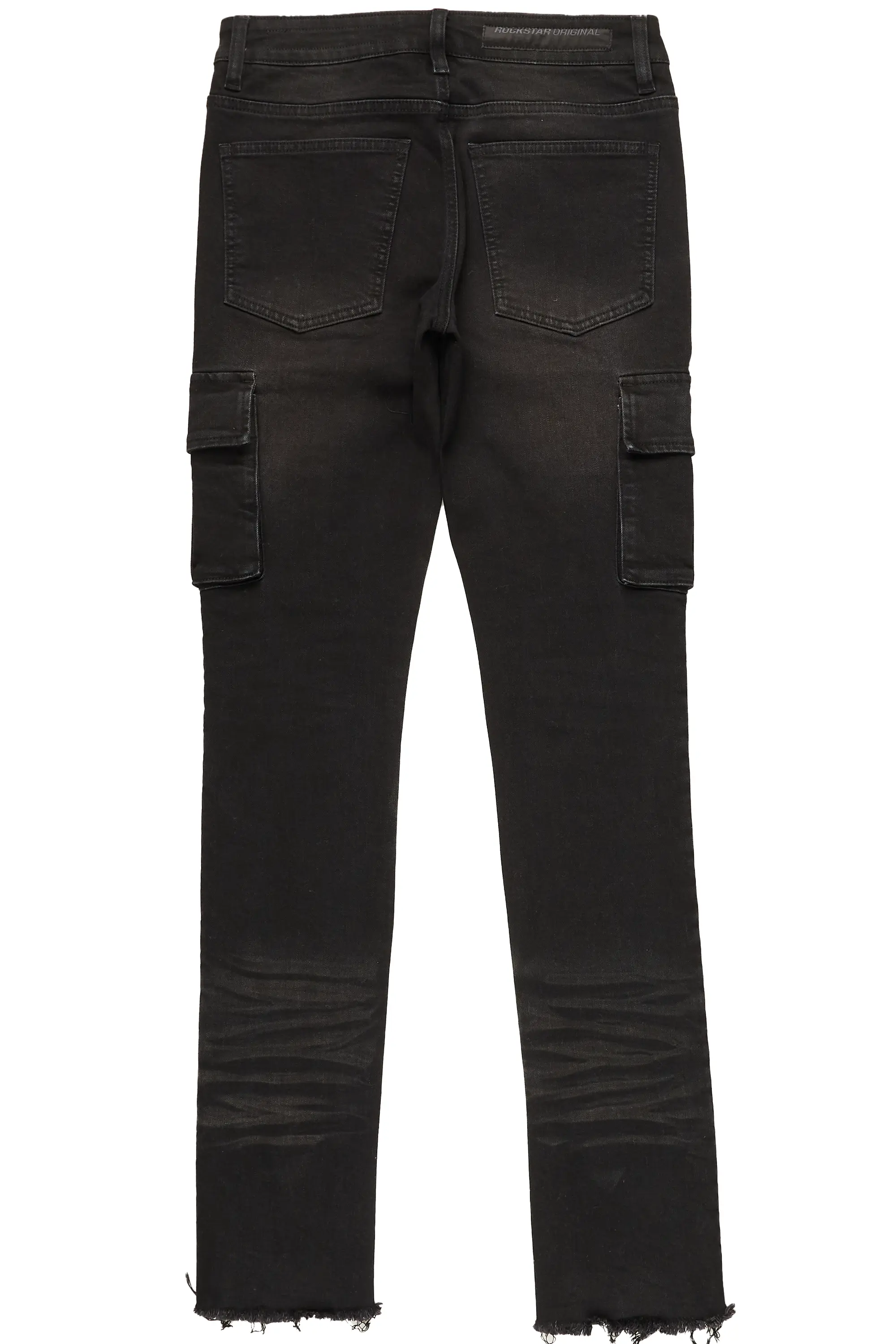 Honor Black Stacked Flare Jean - Image 4