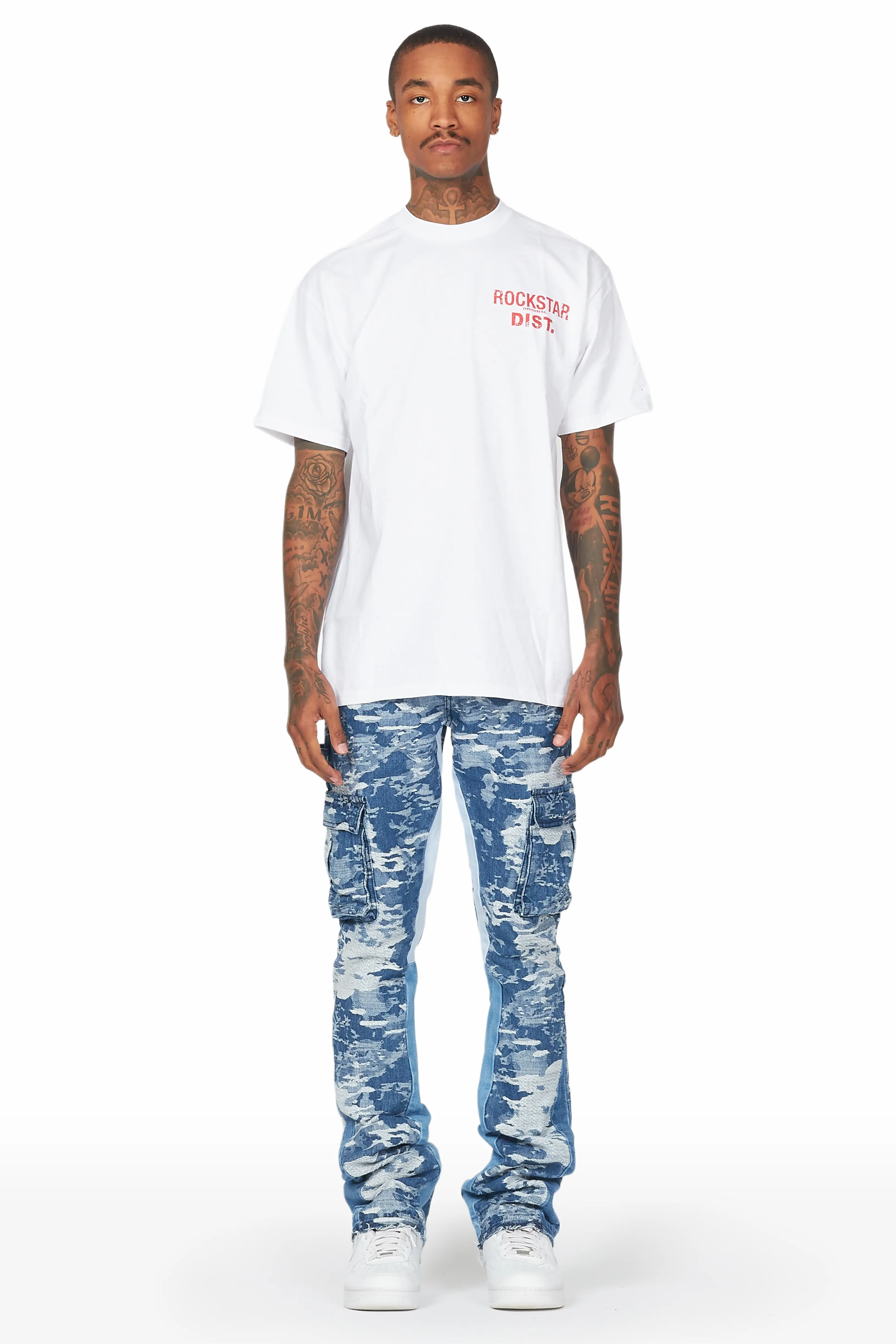 Jaxson Blue Stacked Jean - Image 3