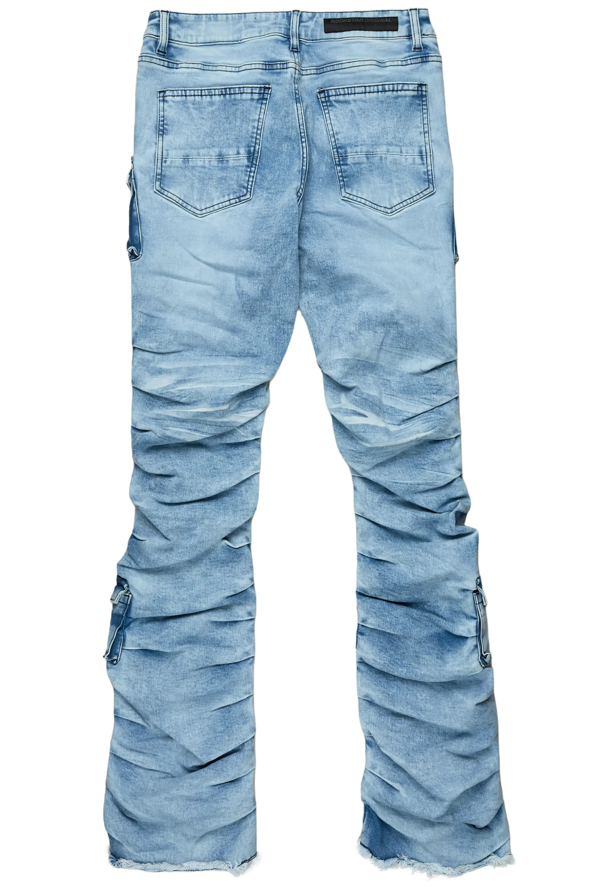 Gentry Blue Stacked Flare Jean - Image 9