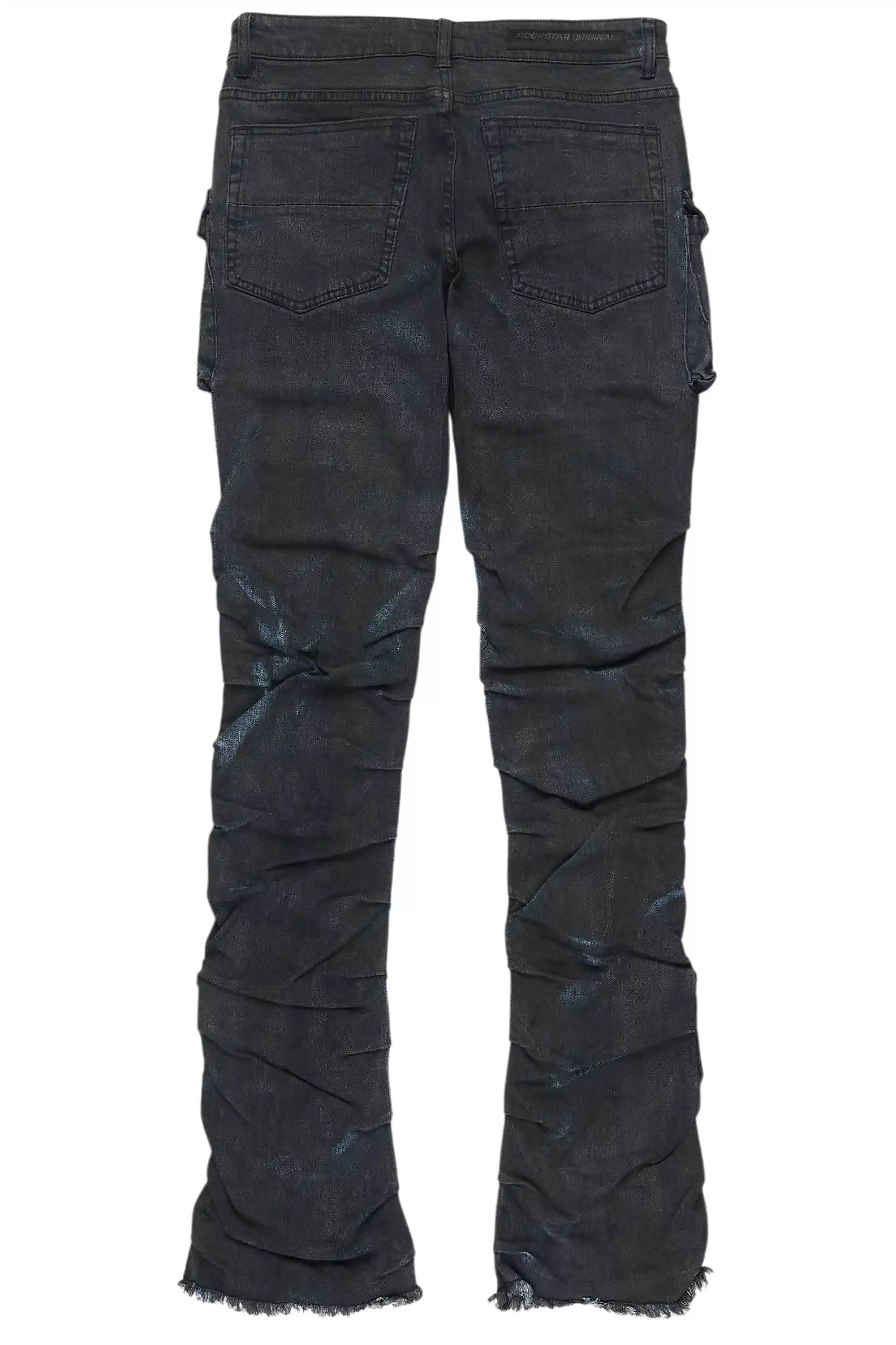 Gentry Blue Oil Wash Stacked Flare Jean - Image 8