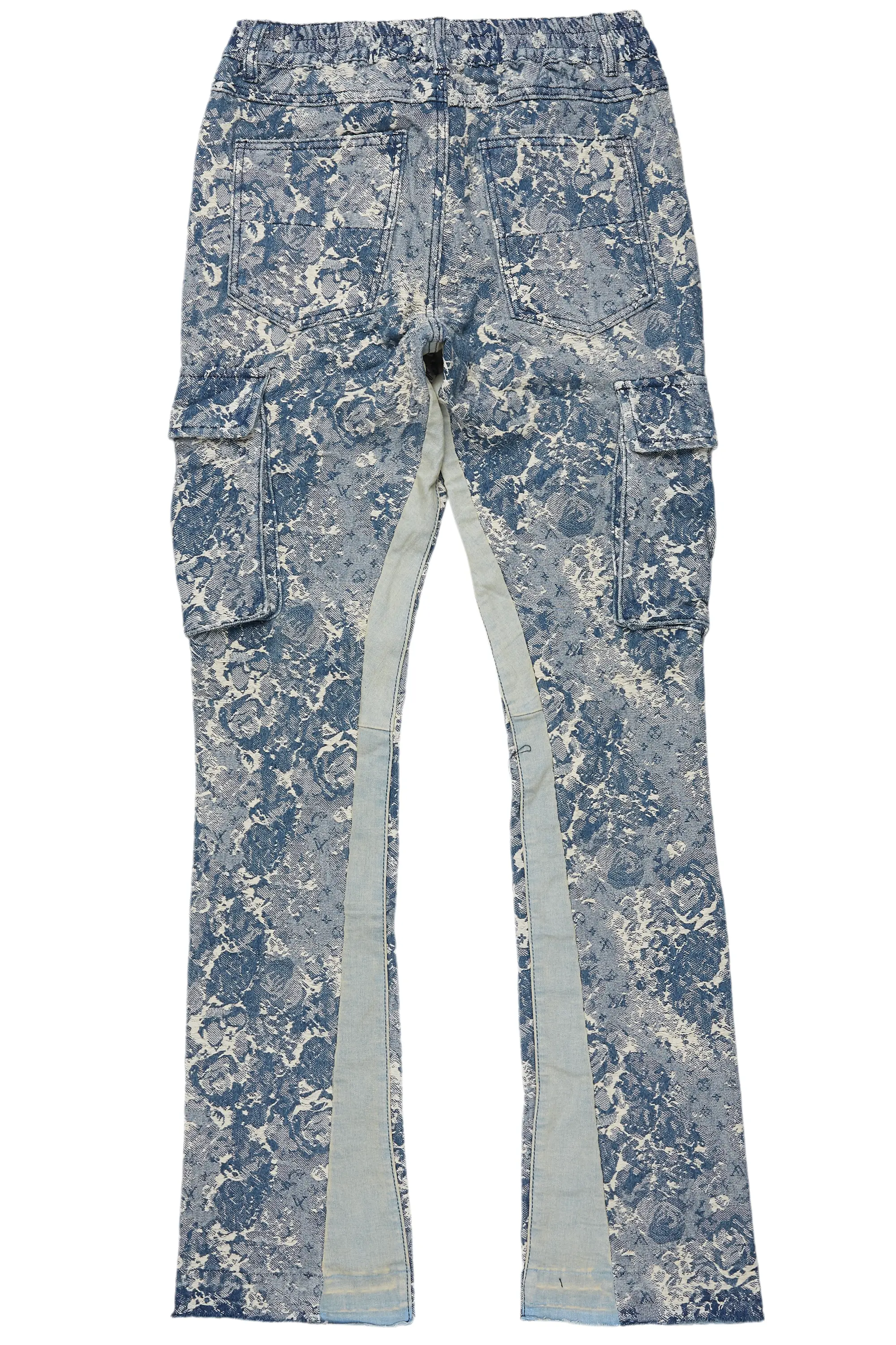 Bower Light Blue Stacked Flare Jean - Image 9