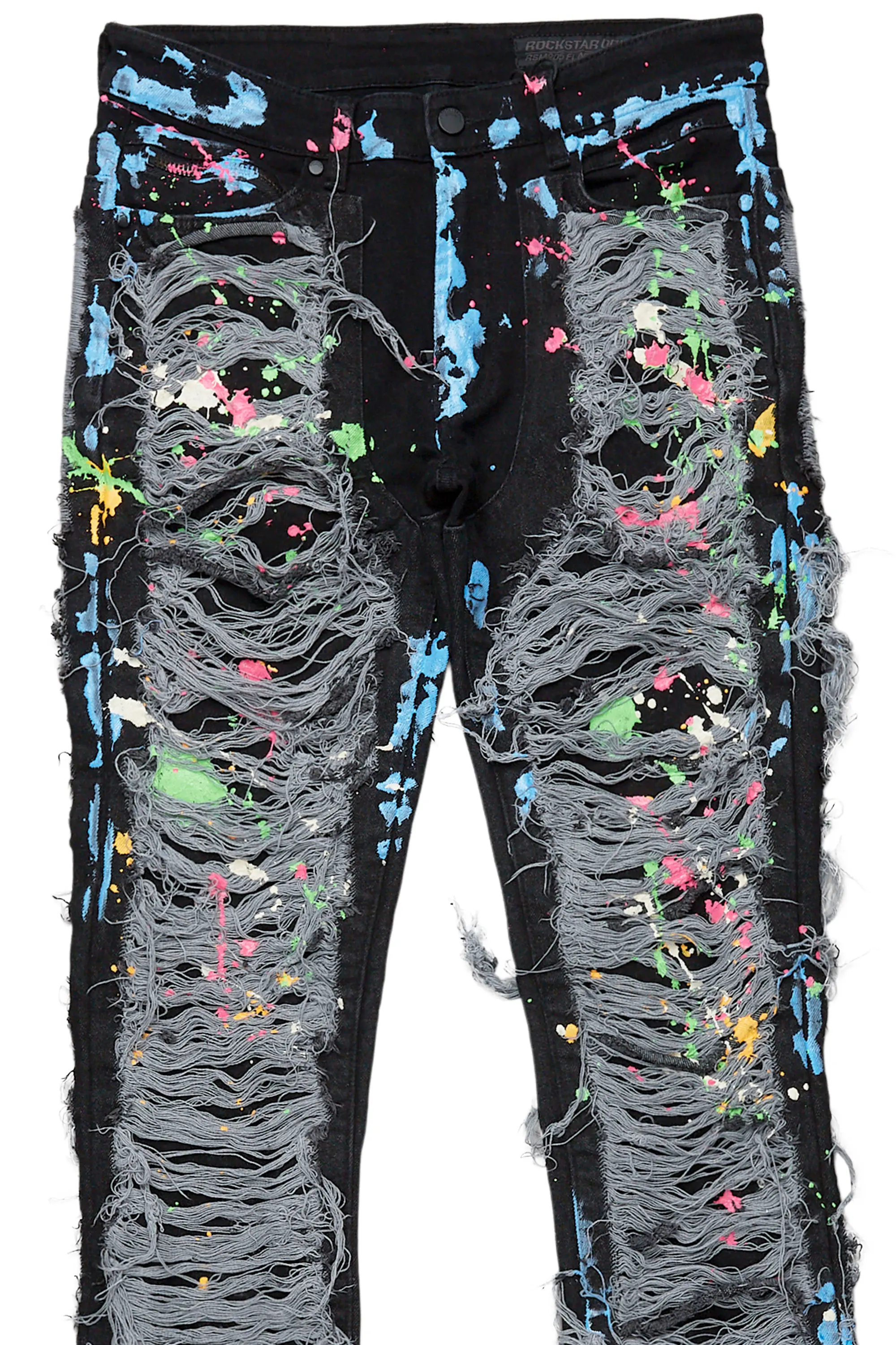 Leigh Black Painter Stacked Flare Jean - Image 8