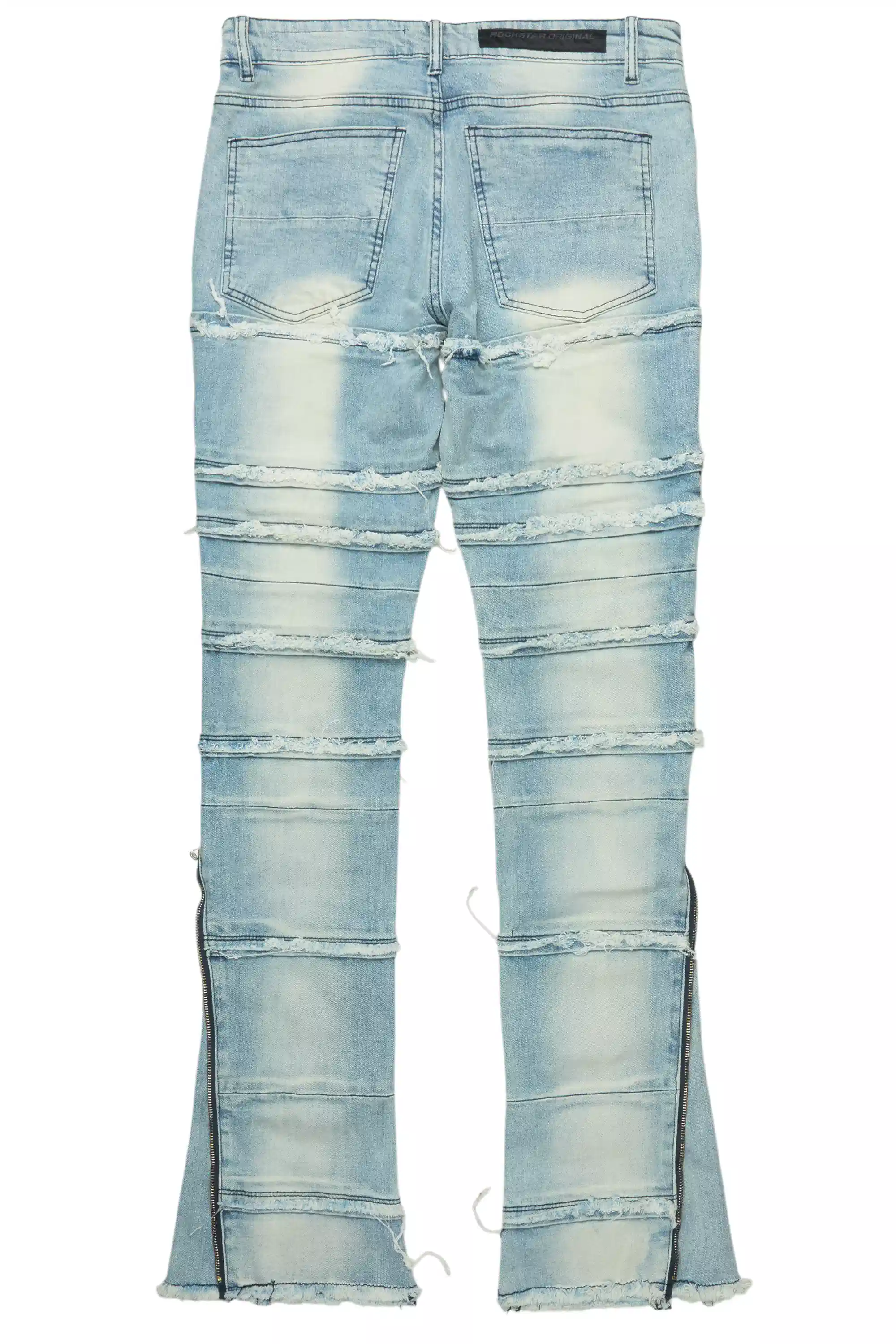Horado Light Blue Wash Stacked Flare Jean - Image 10