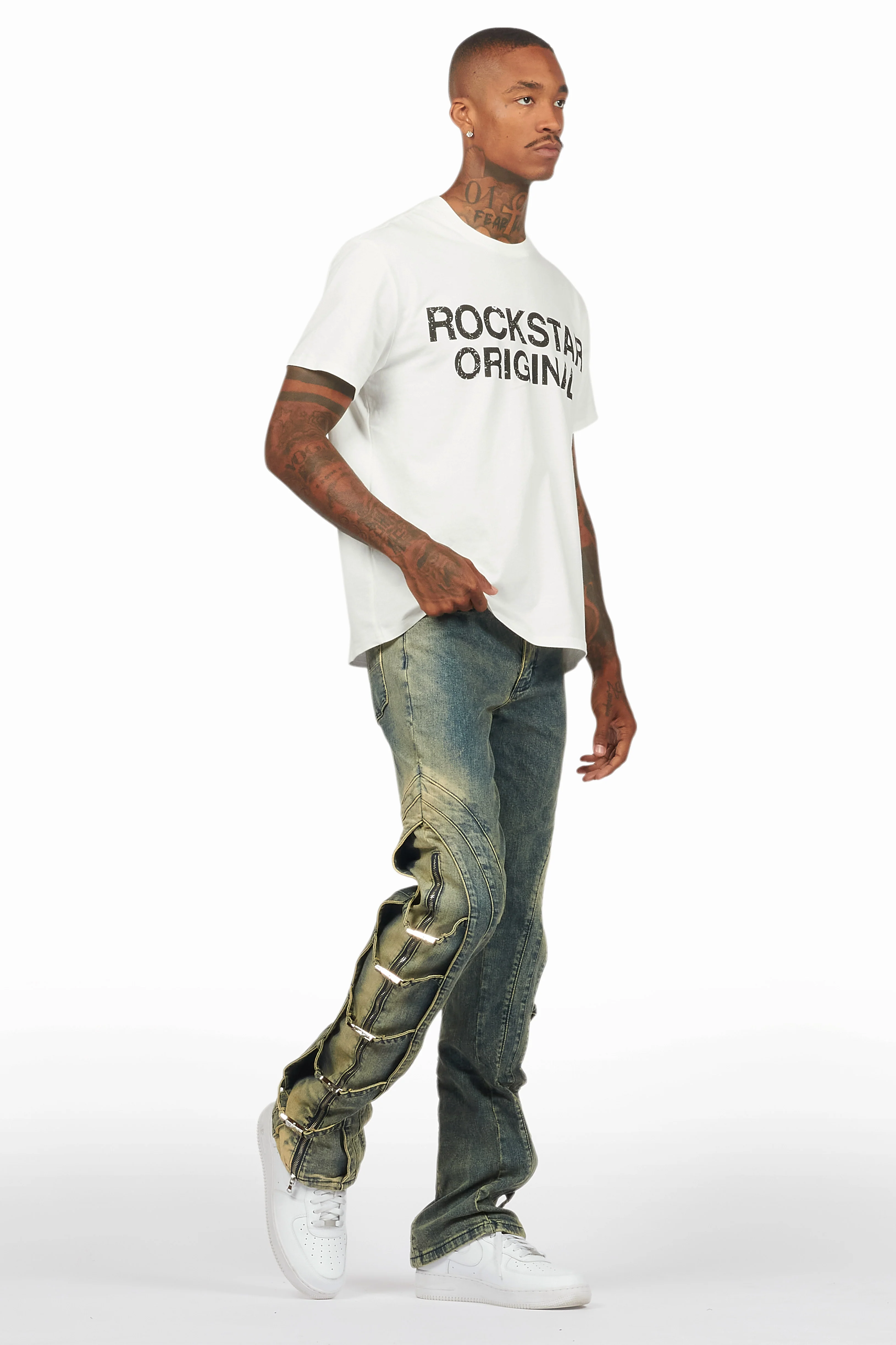 Attila Tint Stacked Flare Jean - Image 7