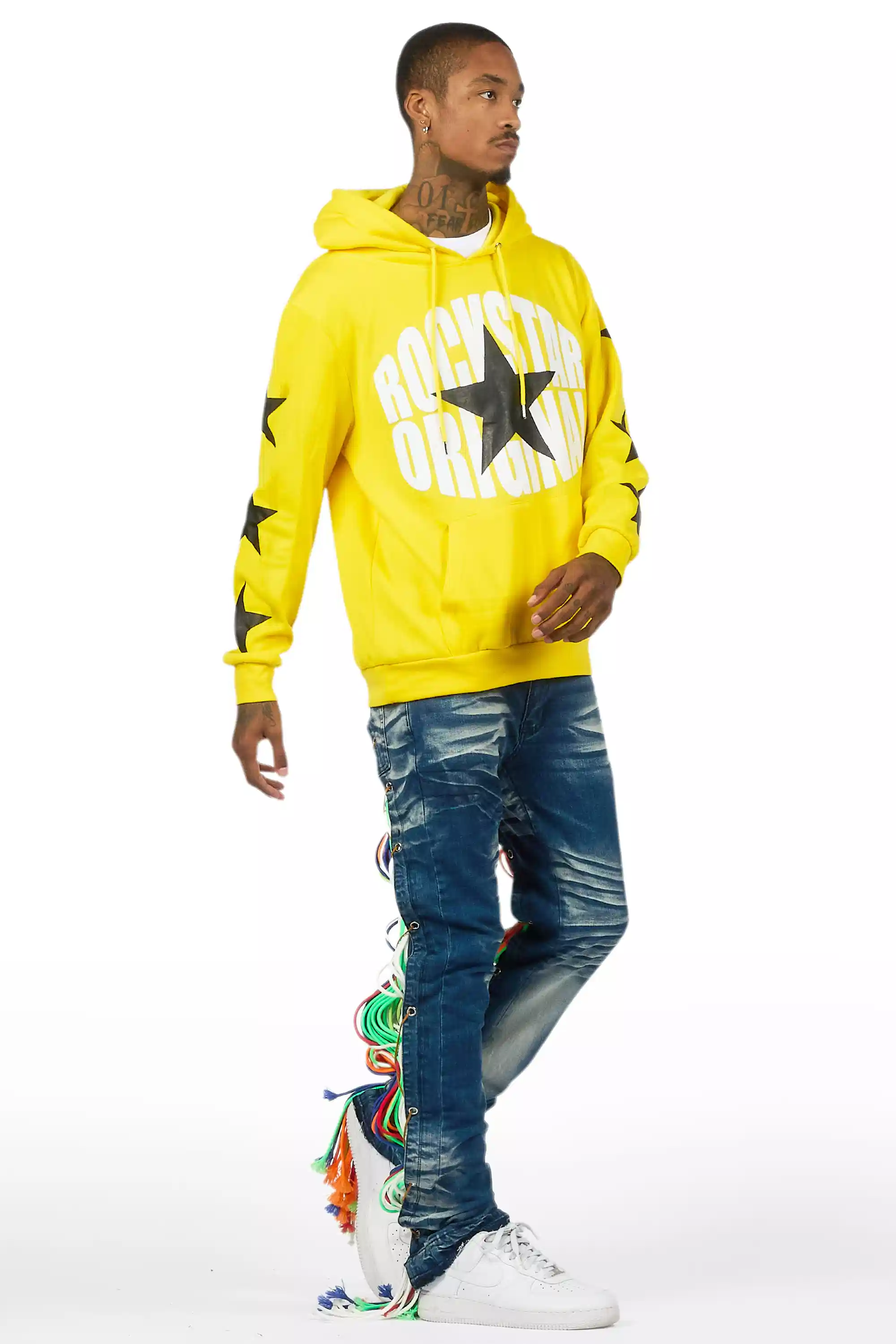 Otto Blue Wash Stacked Flare Jean - Image 8