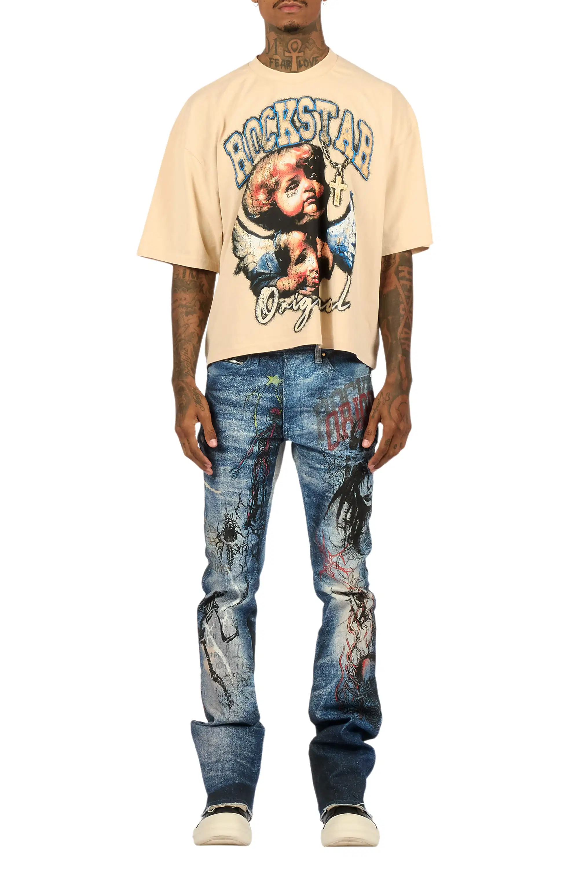 Blaytex Blue Stacked Flare Jean - Image 10