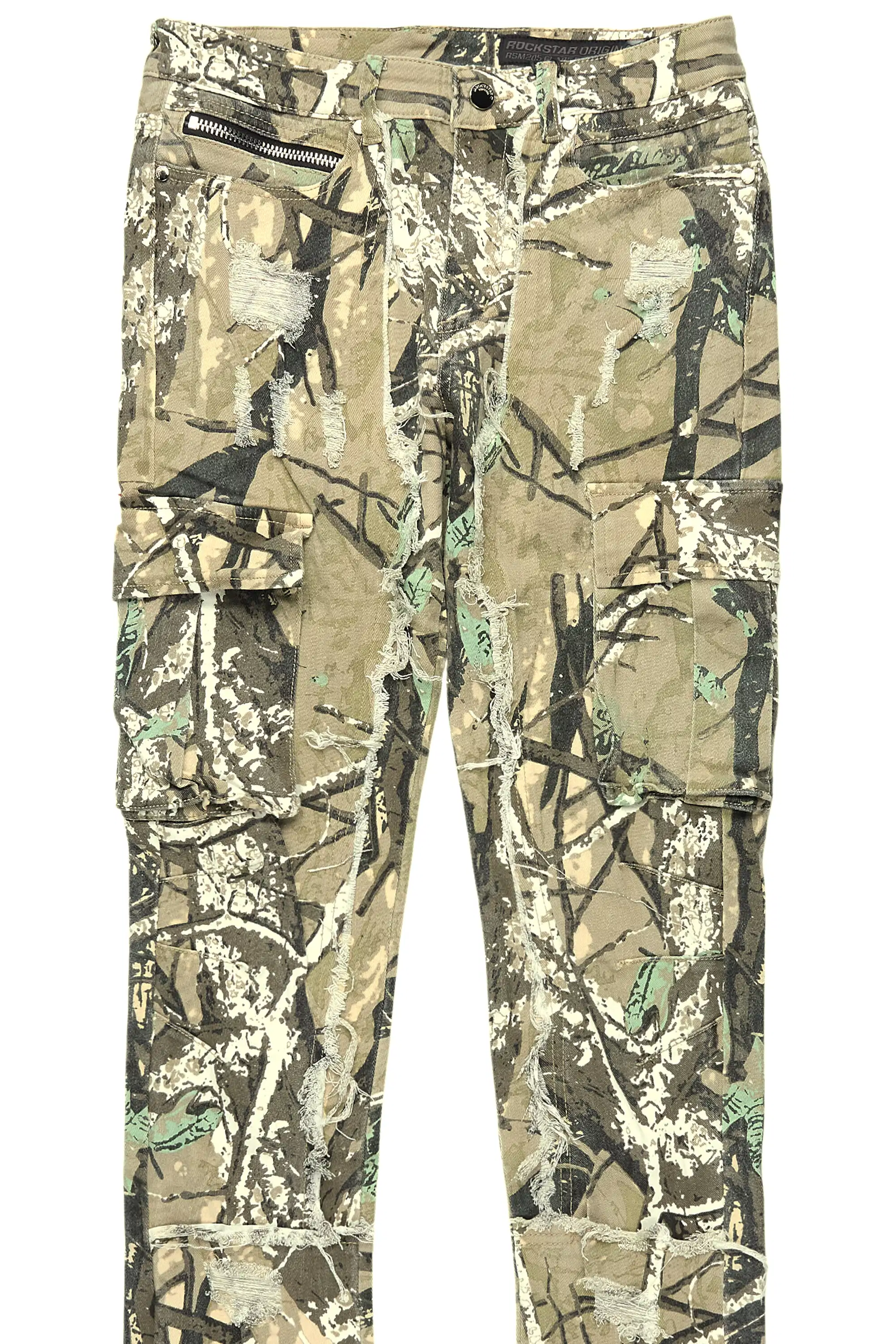 Aftermath Tree Camo Stacked Flare Jean - Image 7