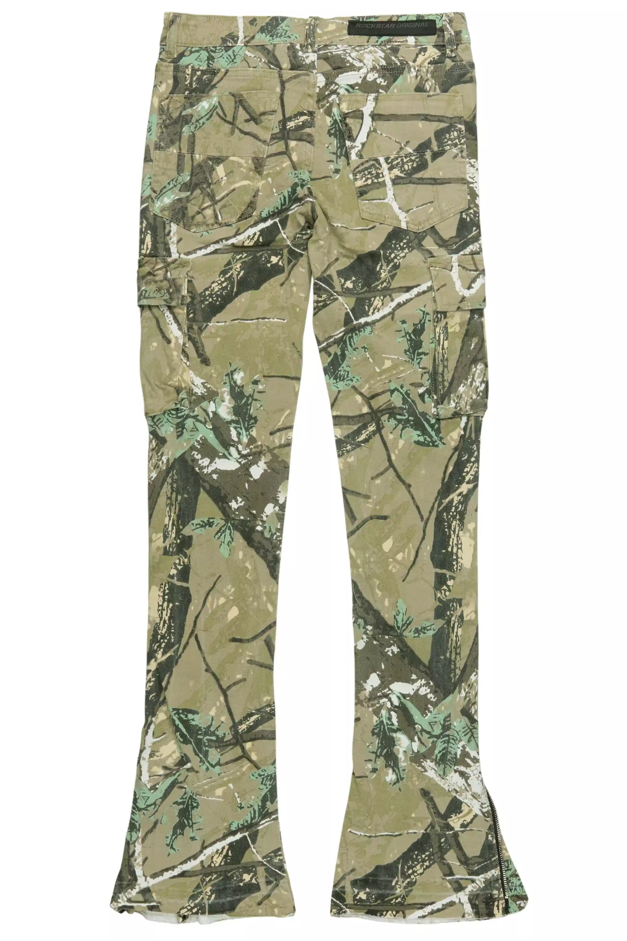 Aftermath Tree Camo/White Stacked Flare Jean - Image 10