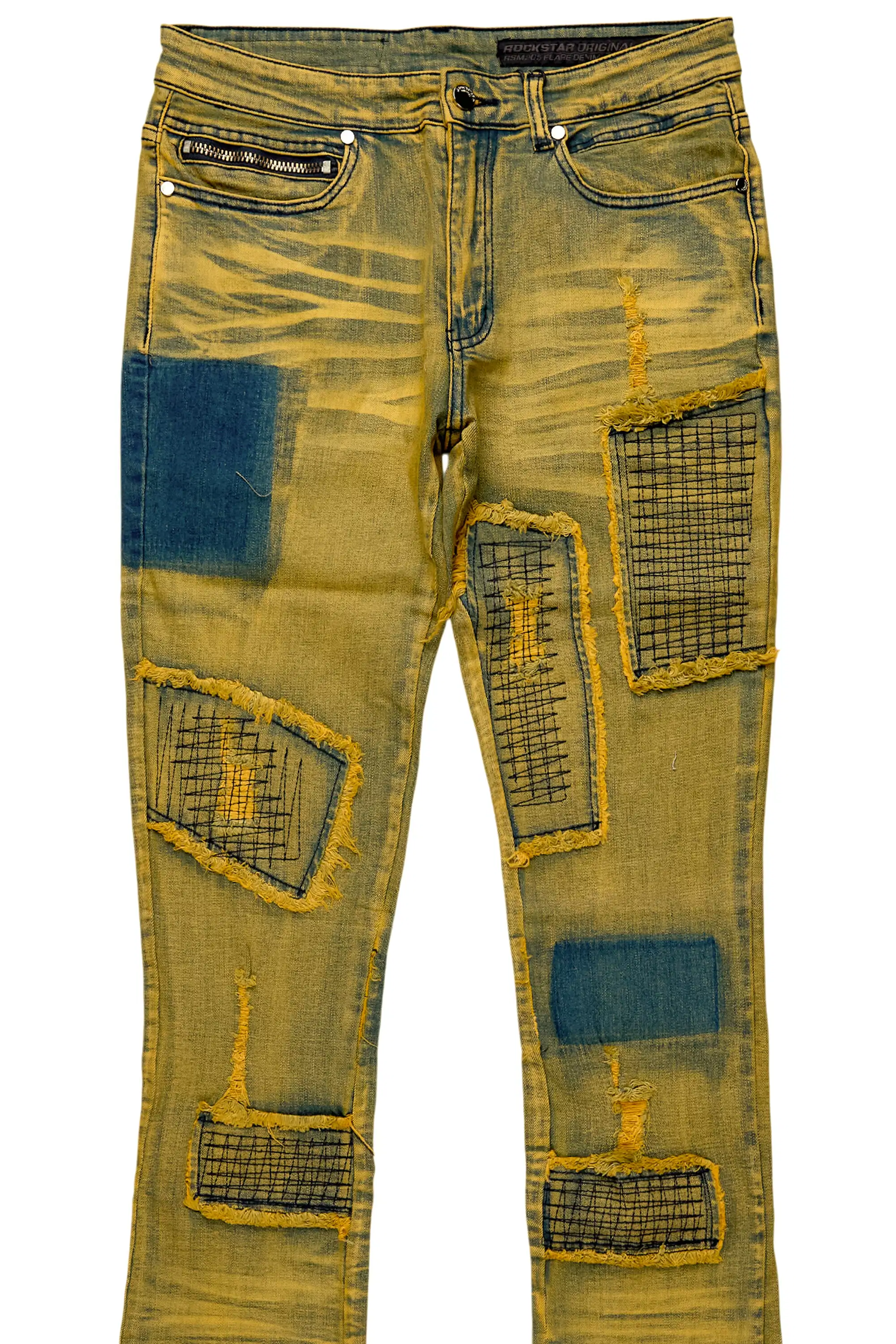 Raglord Tint Blue Stacked Flare Jean - Image 7