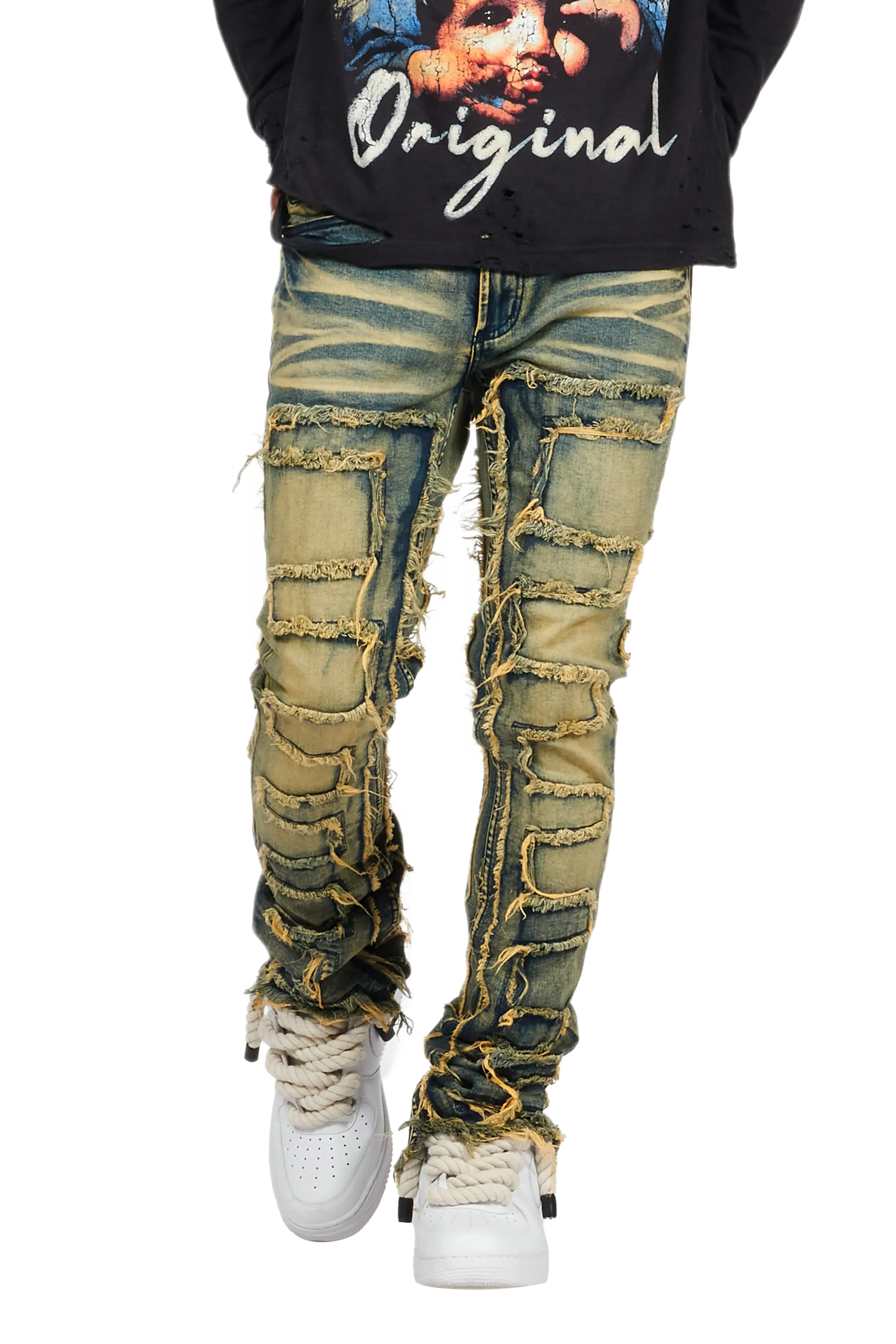 Shake Tint Stacked Flare Jean - Image 9