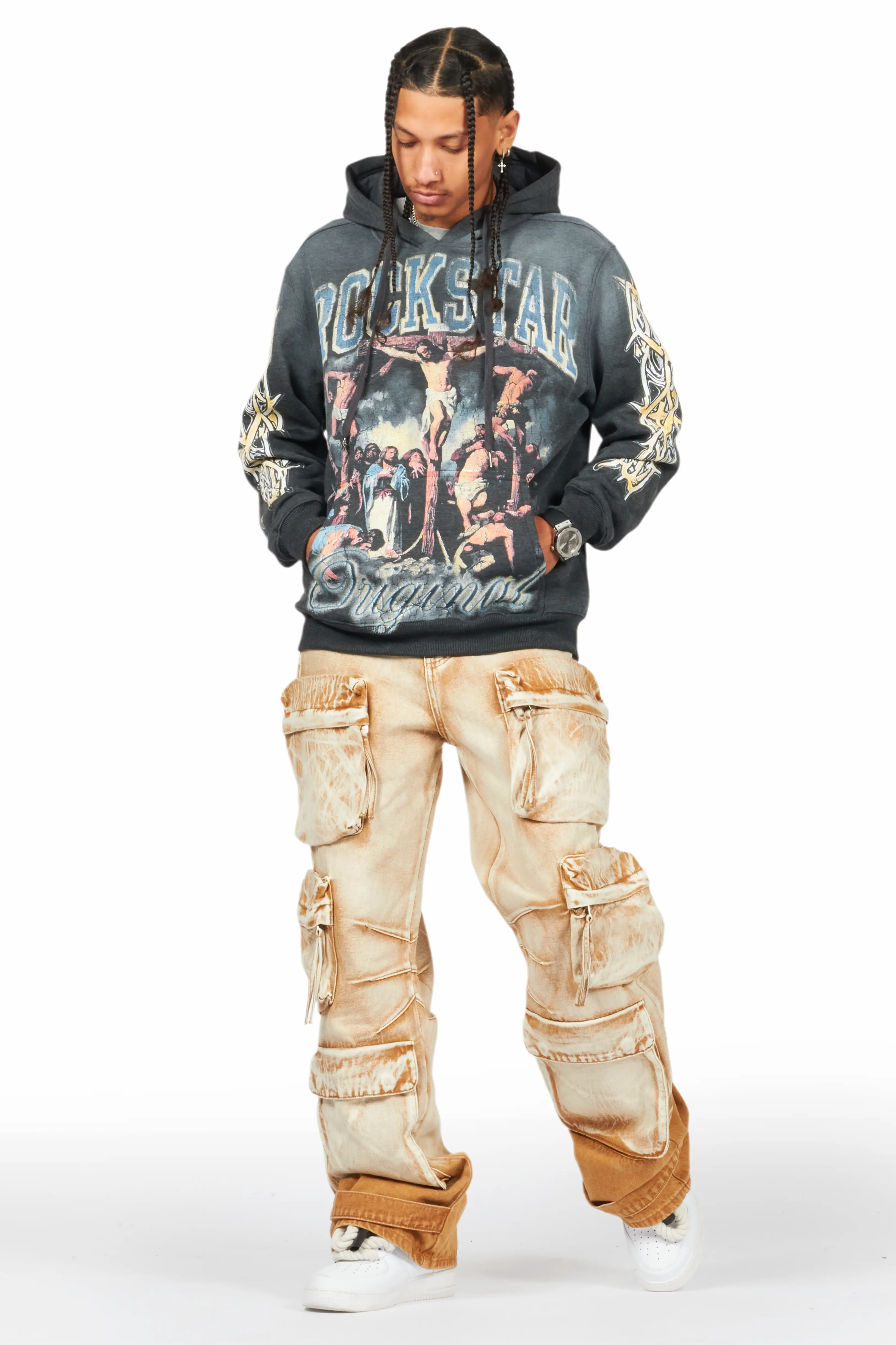 Lenz Beige Baggy Fit Jean - Image 6