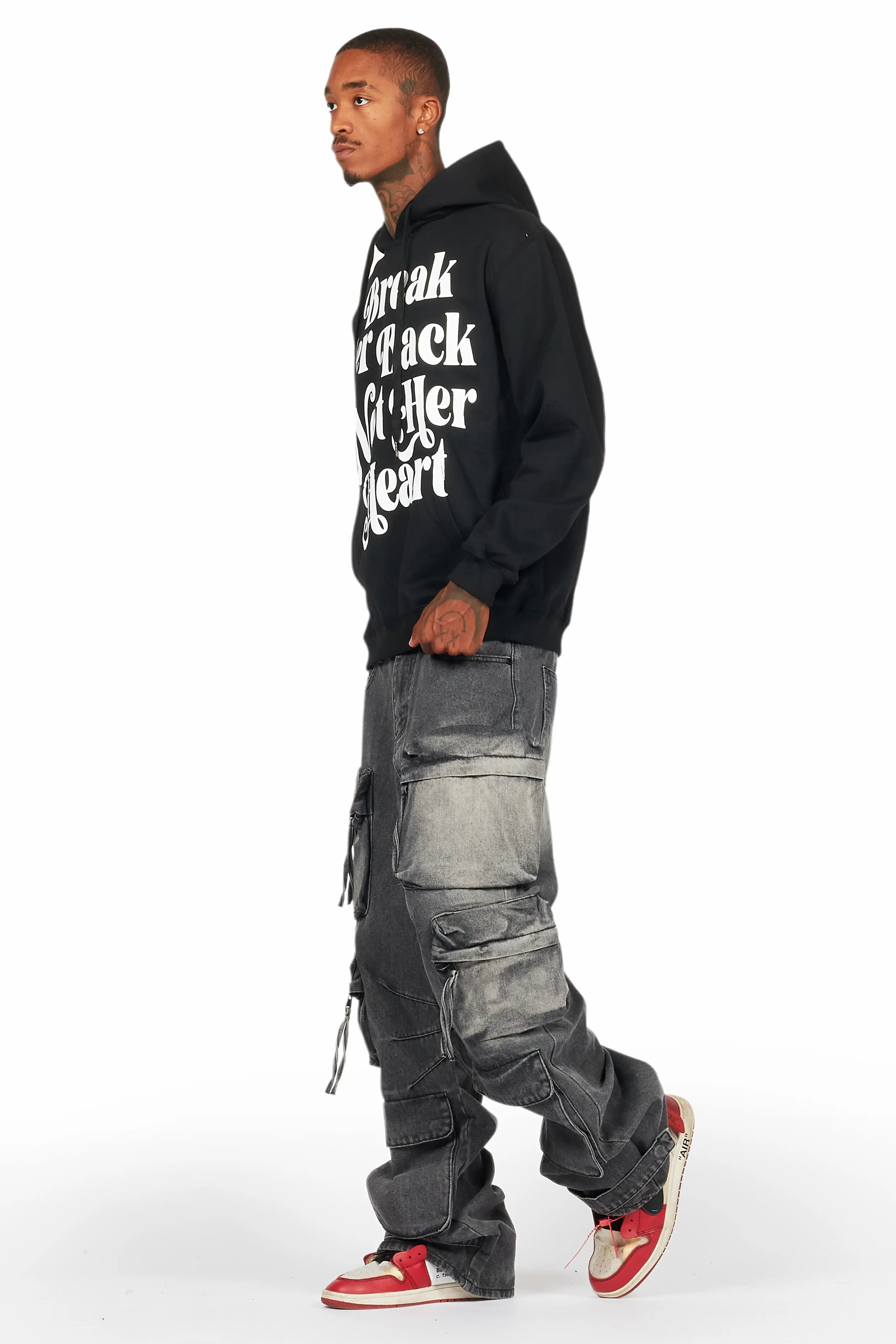 Lenz Black Baggy Fit Jean - Image 6