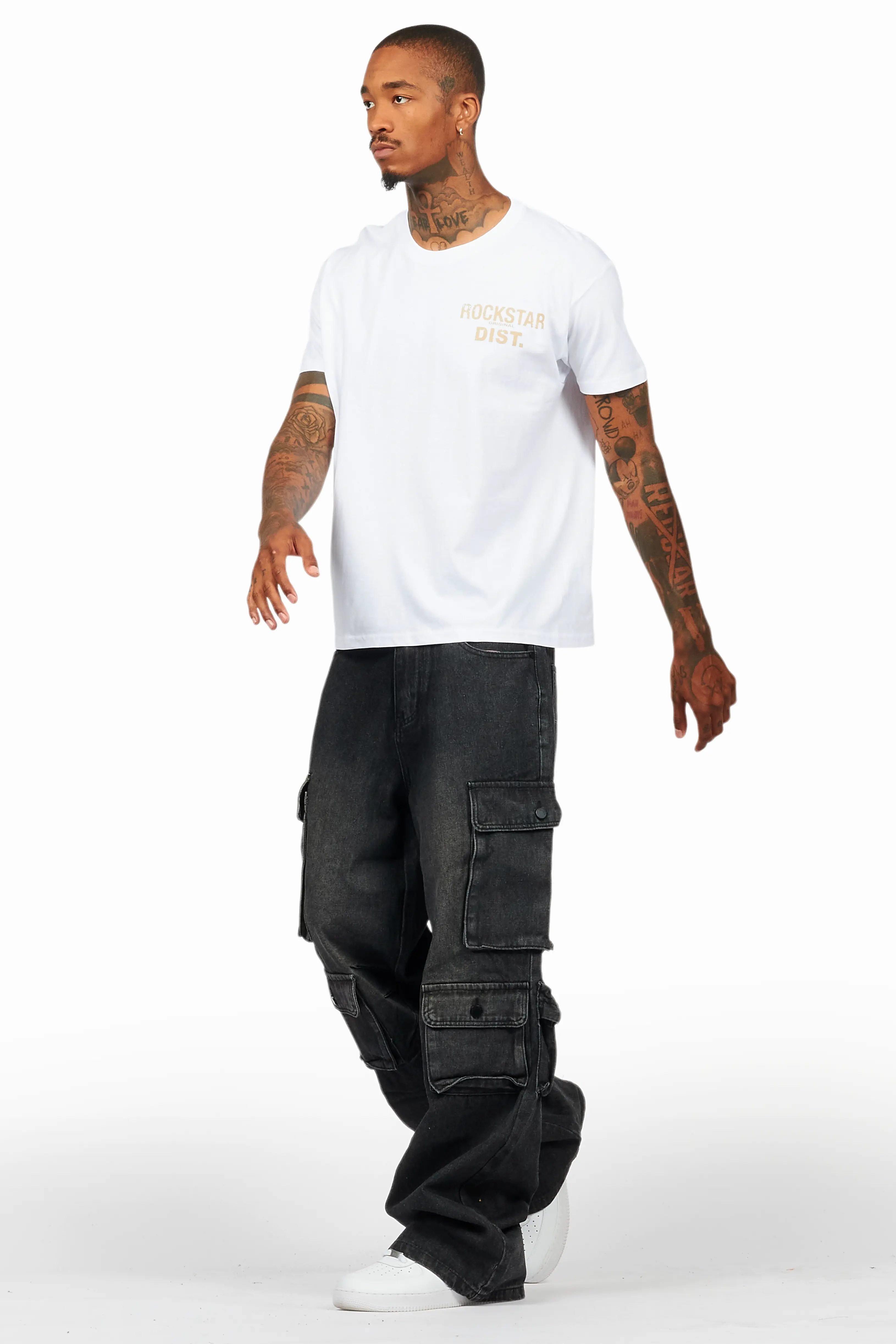 Cortie Black Baggy Fit Jean - Image 6