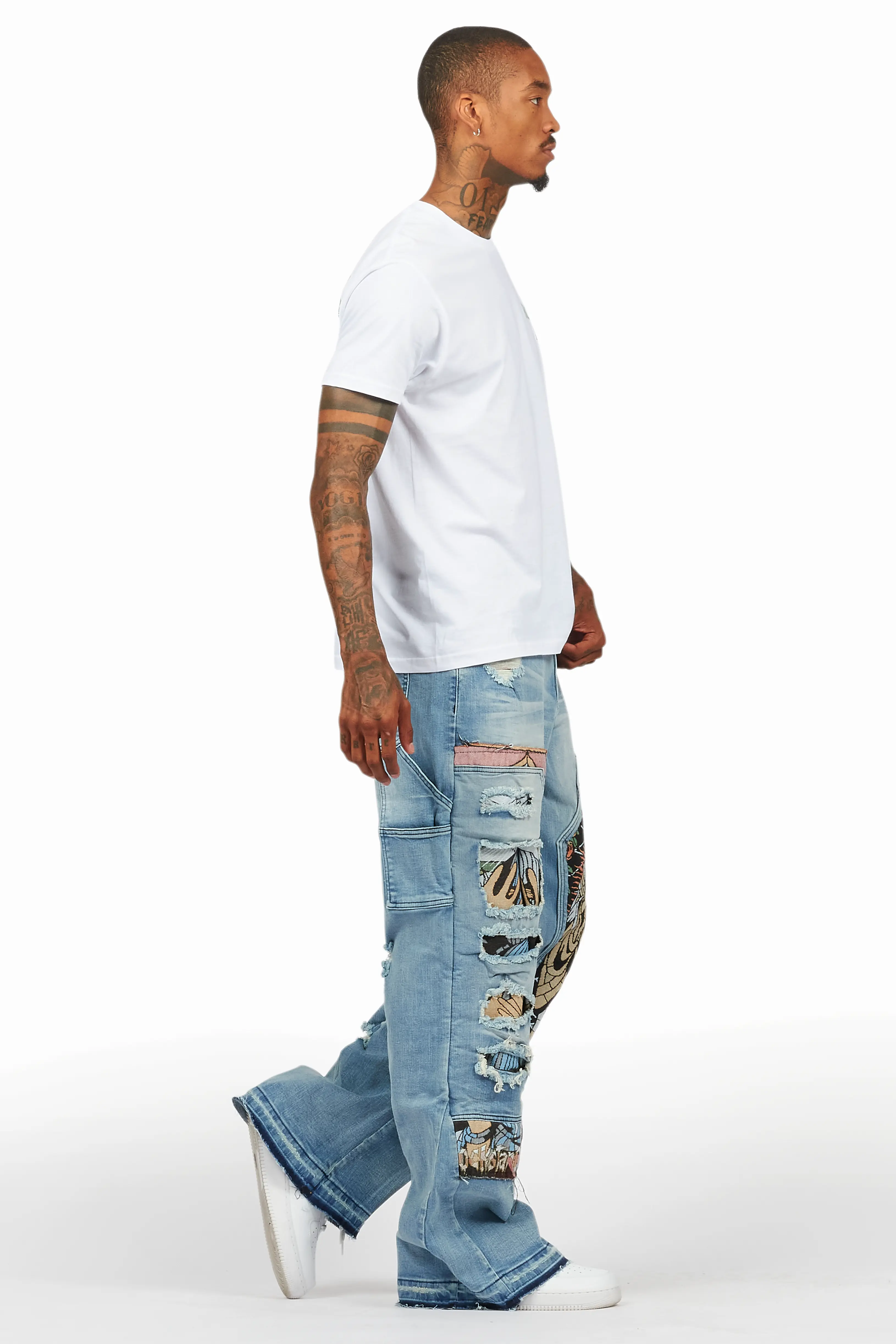 Yanis Blue Baggy Fit Jean - Image 4