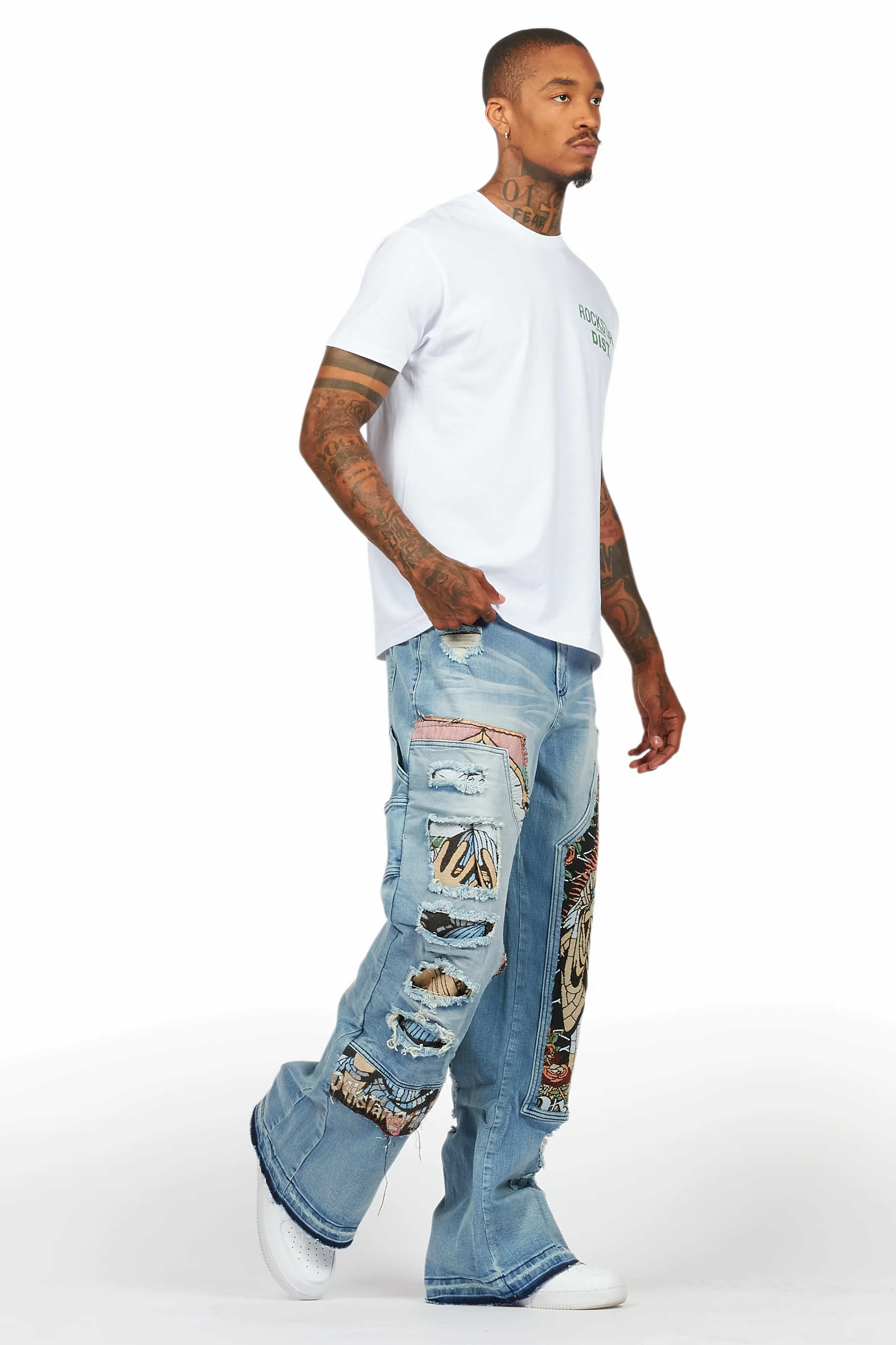 Yanis Blue Baggy Fit Jean - Image 7