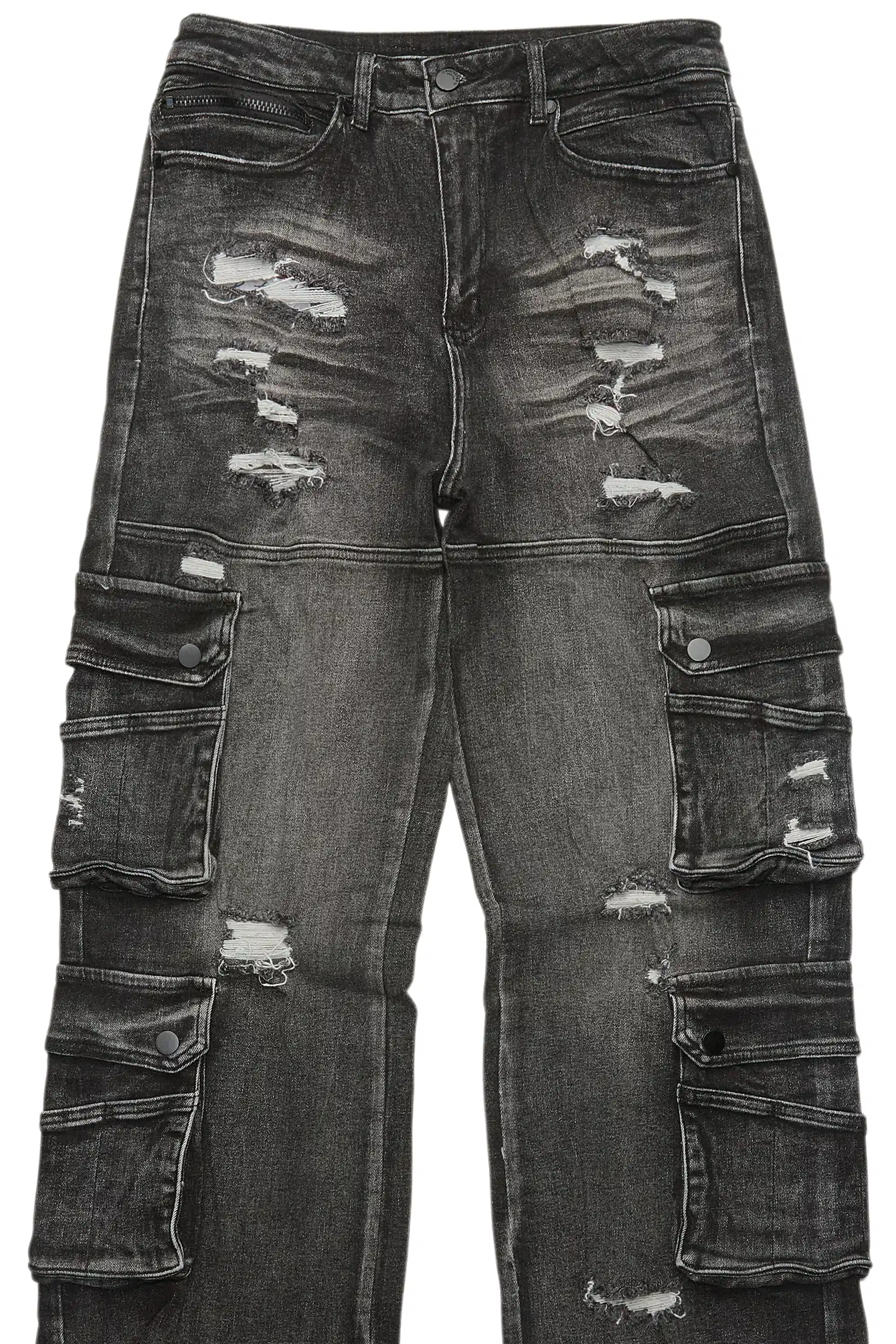 Keylor Washed Black Baggy Fit Jean - Image 2