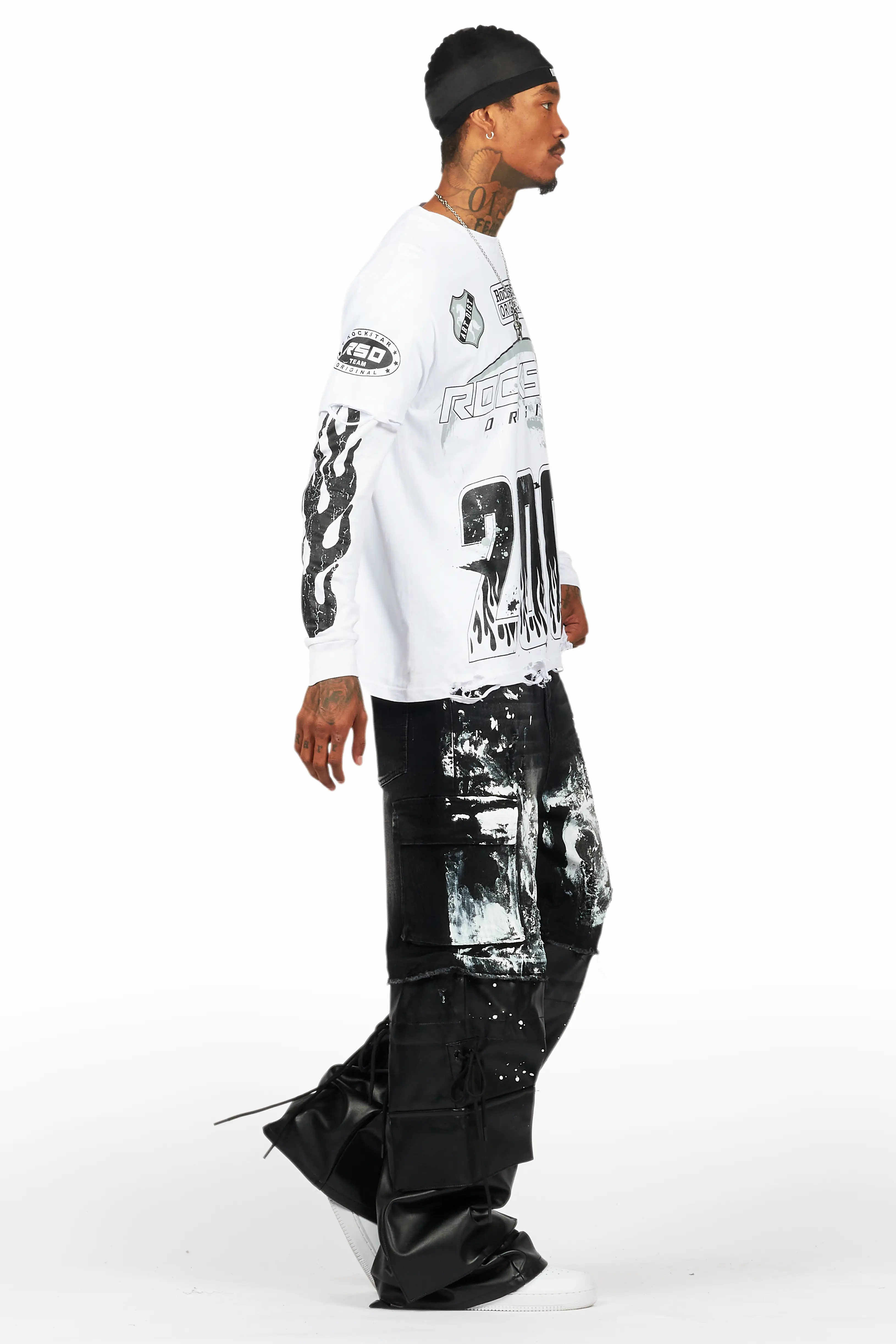 Bade Black Painter Baggy Jean - Image 4