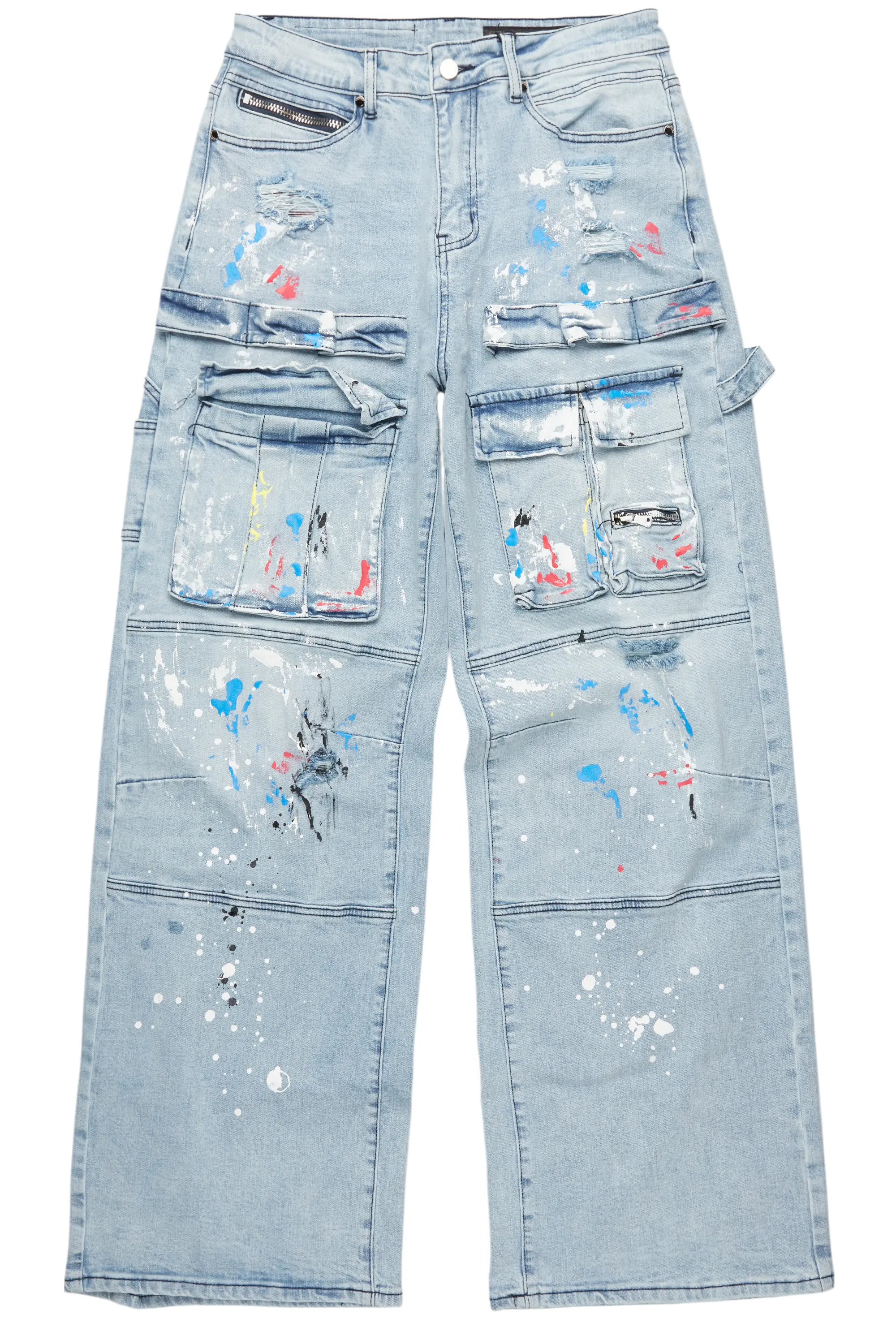 Bruin Blue Painter Baggy Cargo Jean - Image 2
