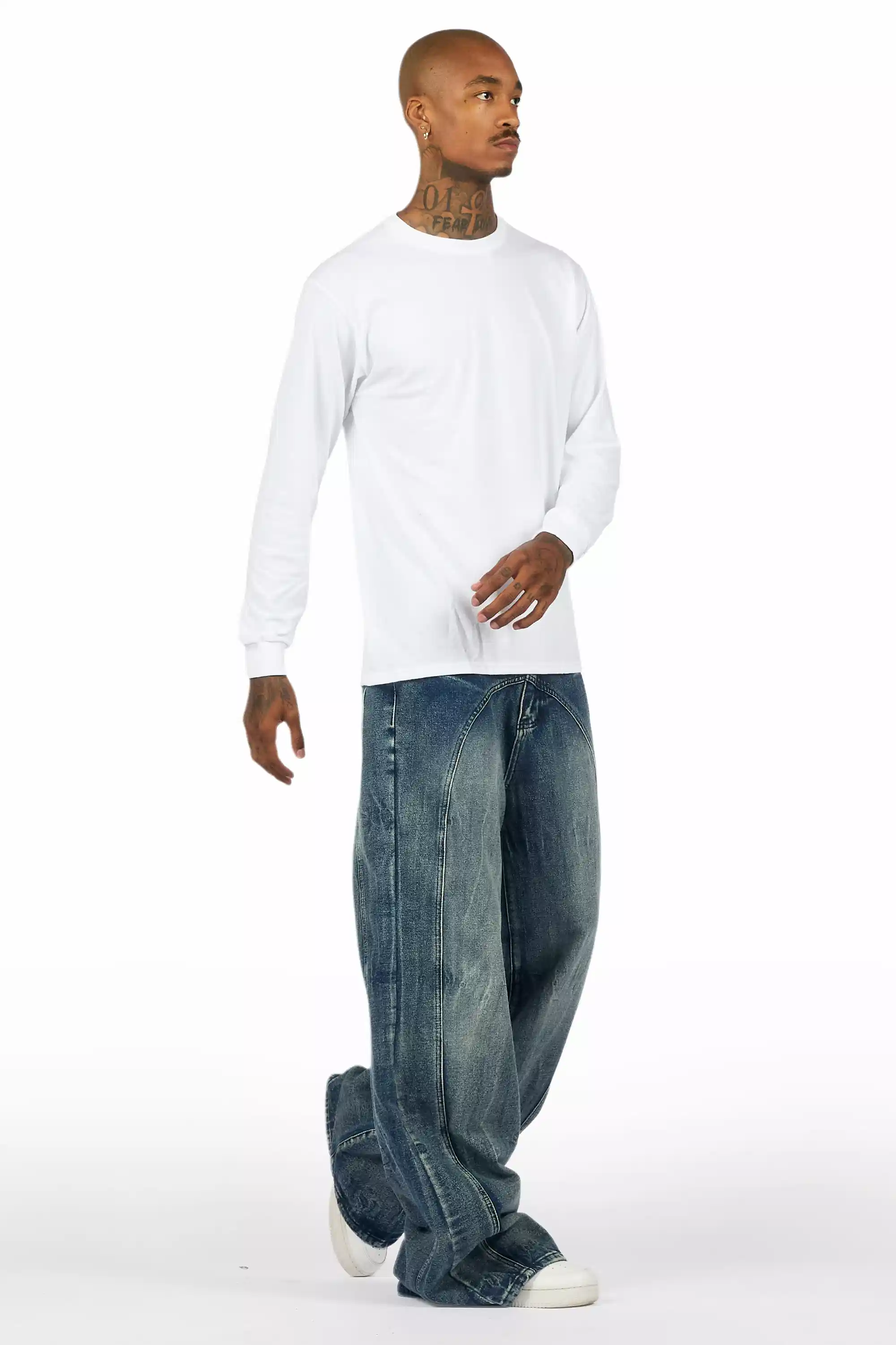 Ballen Blue Baggy Jeans - Image 5