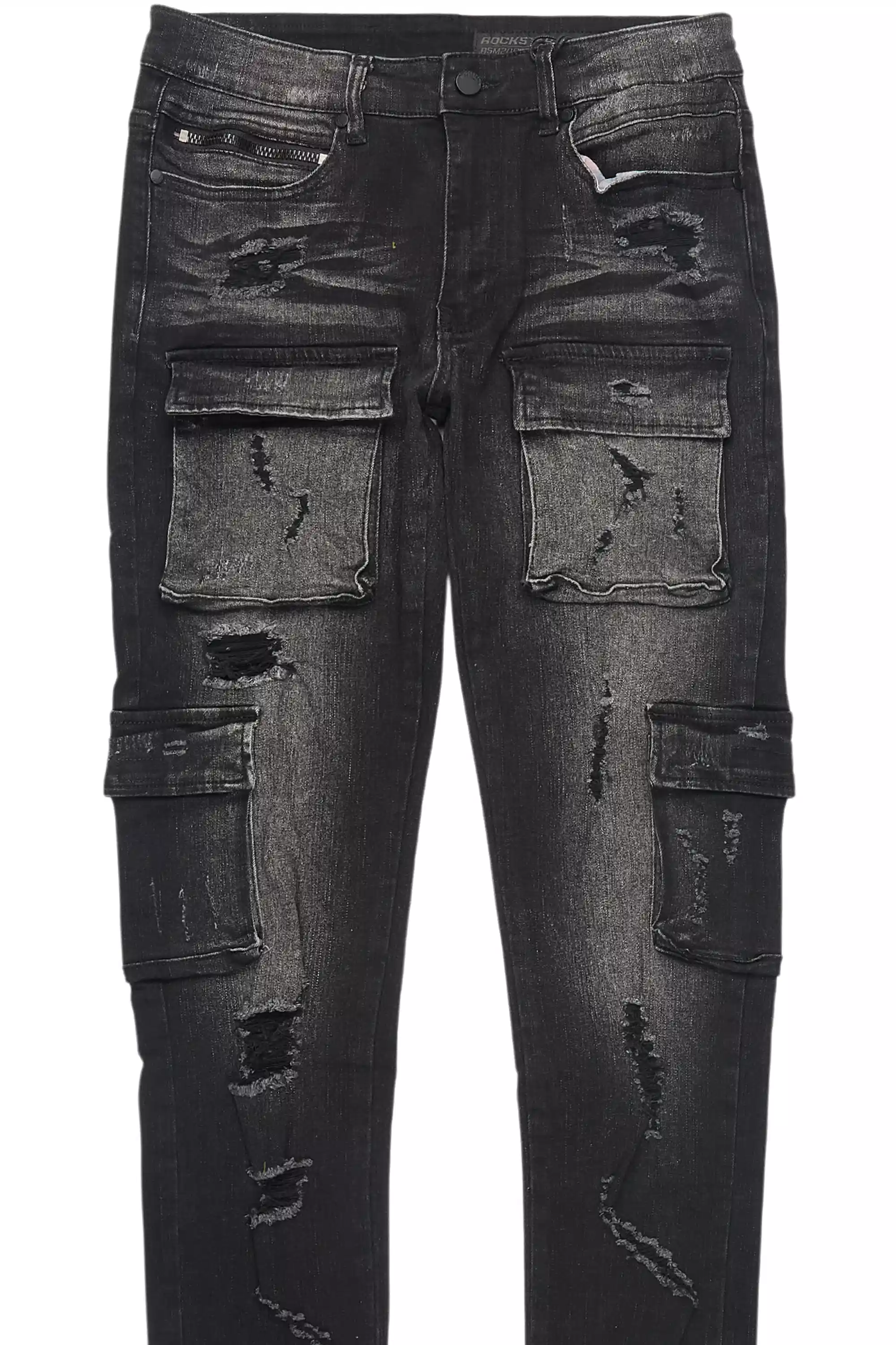 Kap Dark Grey Cargo Jean - Image 9