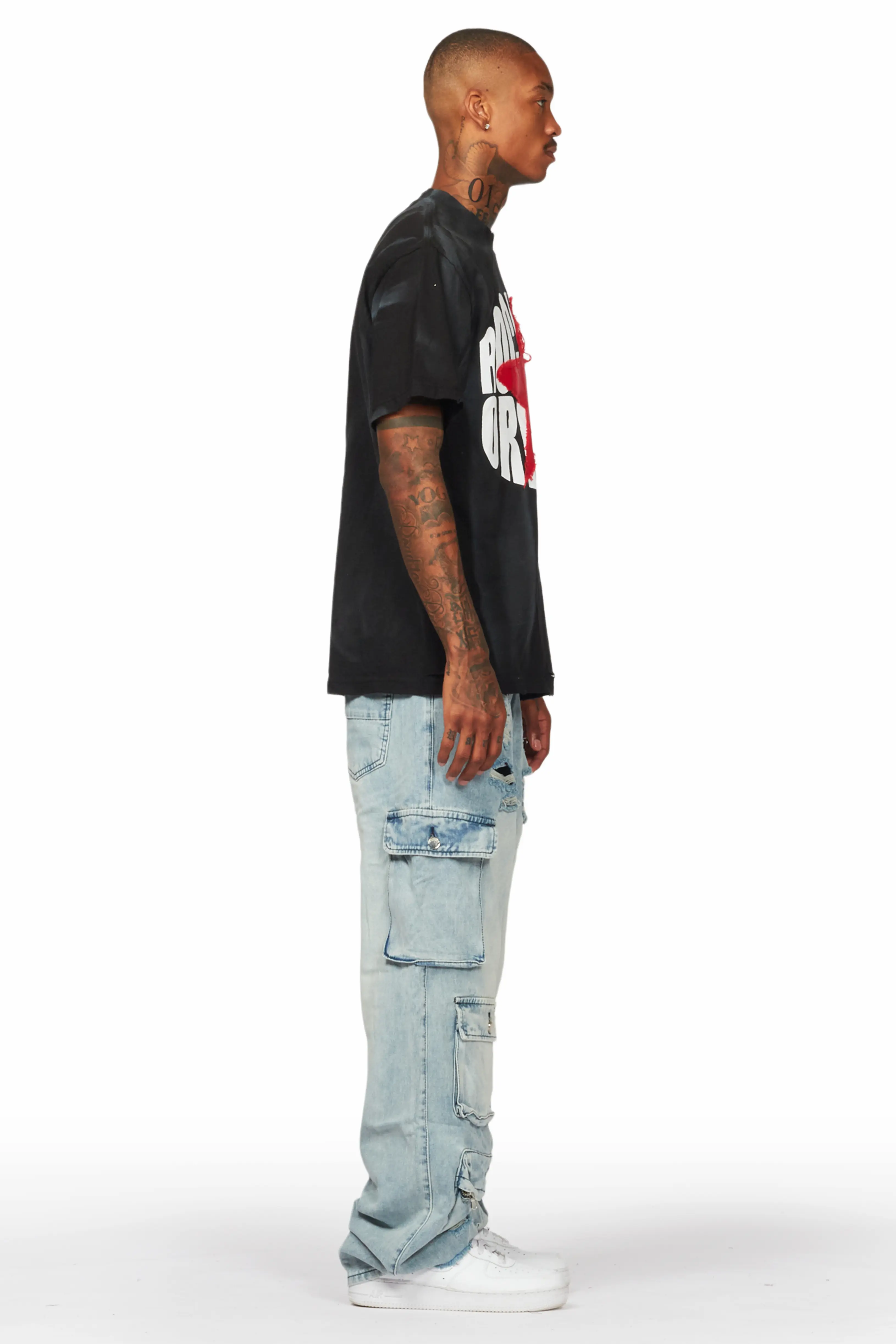 Kostini Light Blue Baggy Fit Jean - Image 4