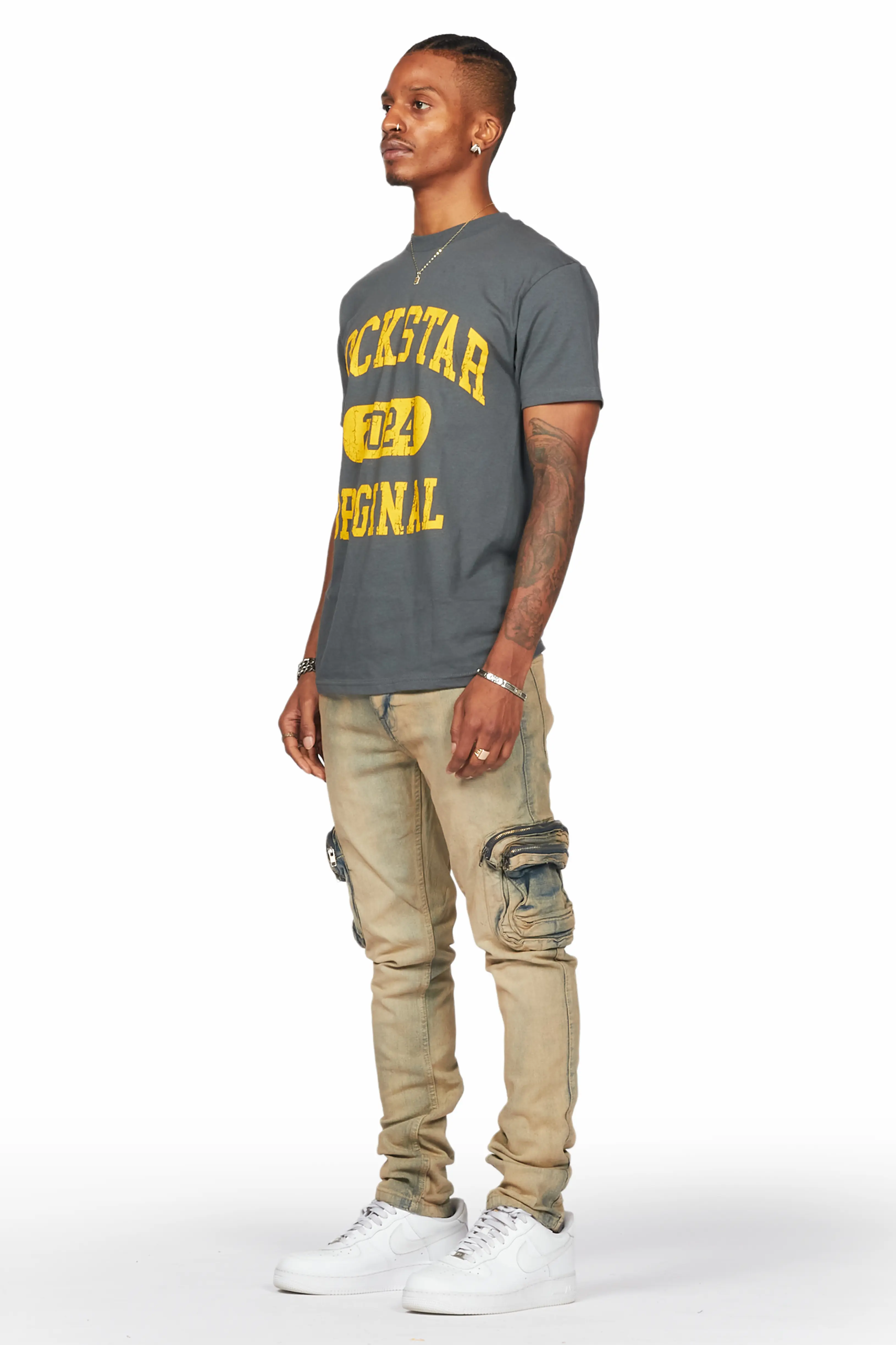 Falan Tint Skinny Fit Cargo Jean - Image 4