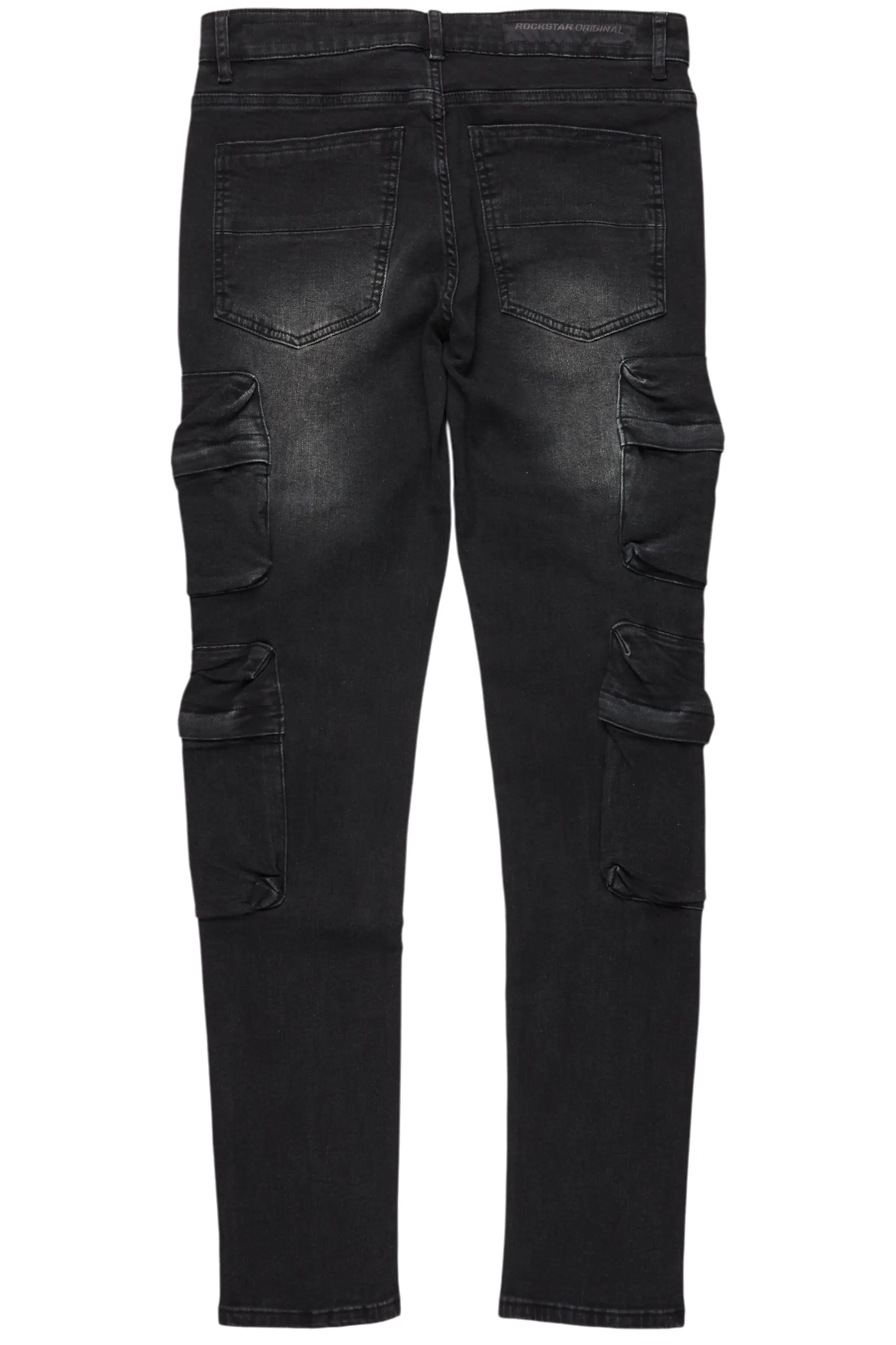 Rodion Dark Grey Slim Fit Cargo Jean - Image 9