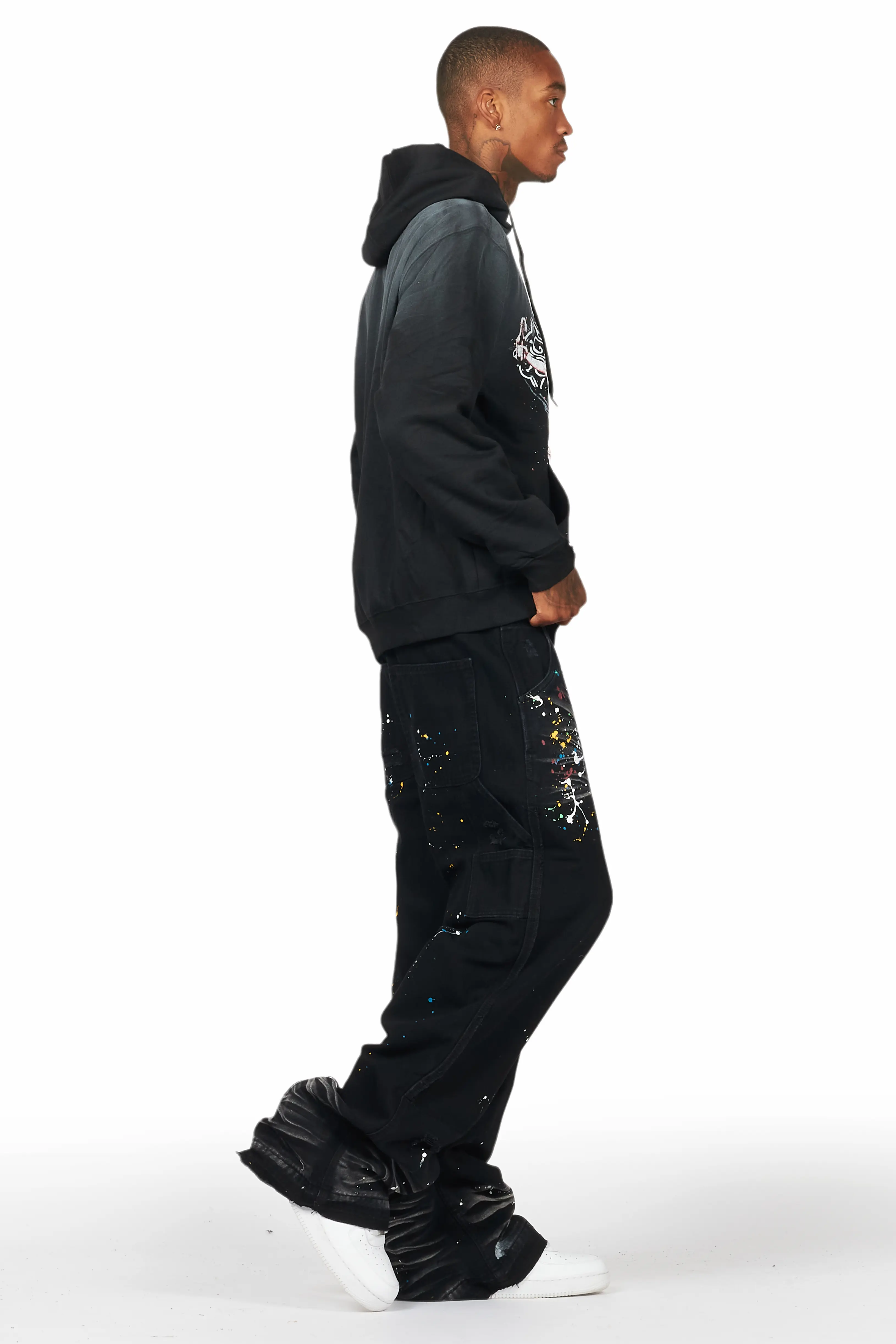 Naveen Black Baggy Fit Jean - Image 4